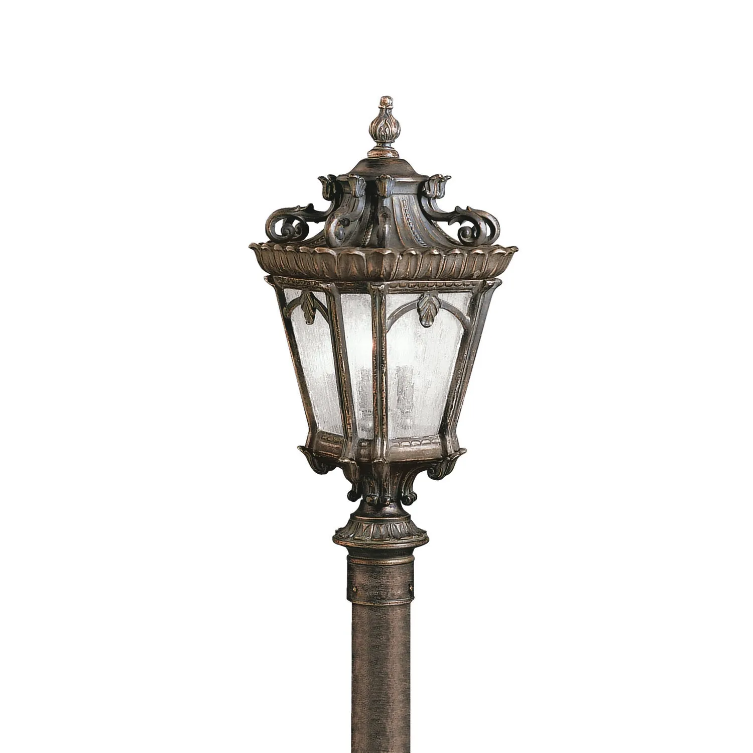 Four Light Outdoor Post Mount from the Tournai Collection in Londonderry Finish by Kichler