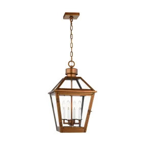 Four Light Pendant from the Hyannis Collection in Natural Copper Finish by Visual Comfort Studio