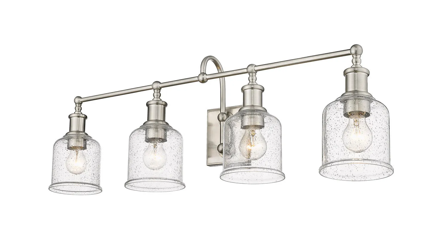 Four Light Vanity from the Bryant Collection in Brushed Nickel Finish by Z-Lite