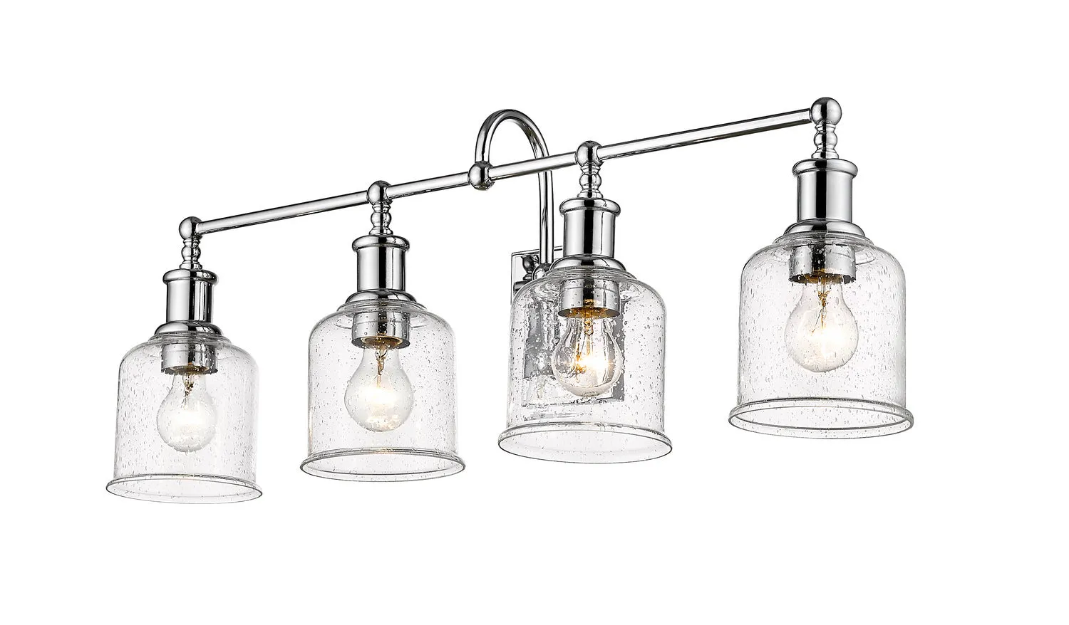 Four Light Vanity from the Bryant Collection in Chrome Finish by Z-Lite