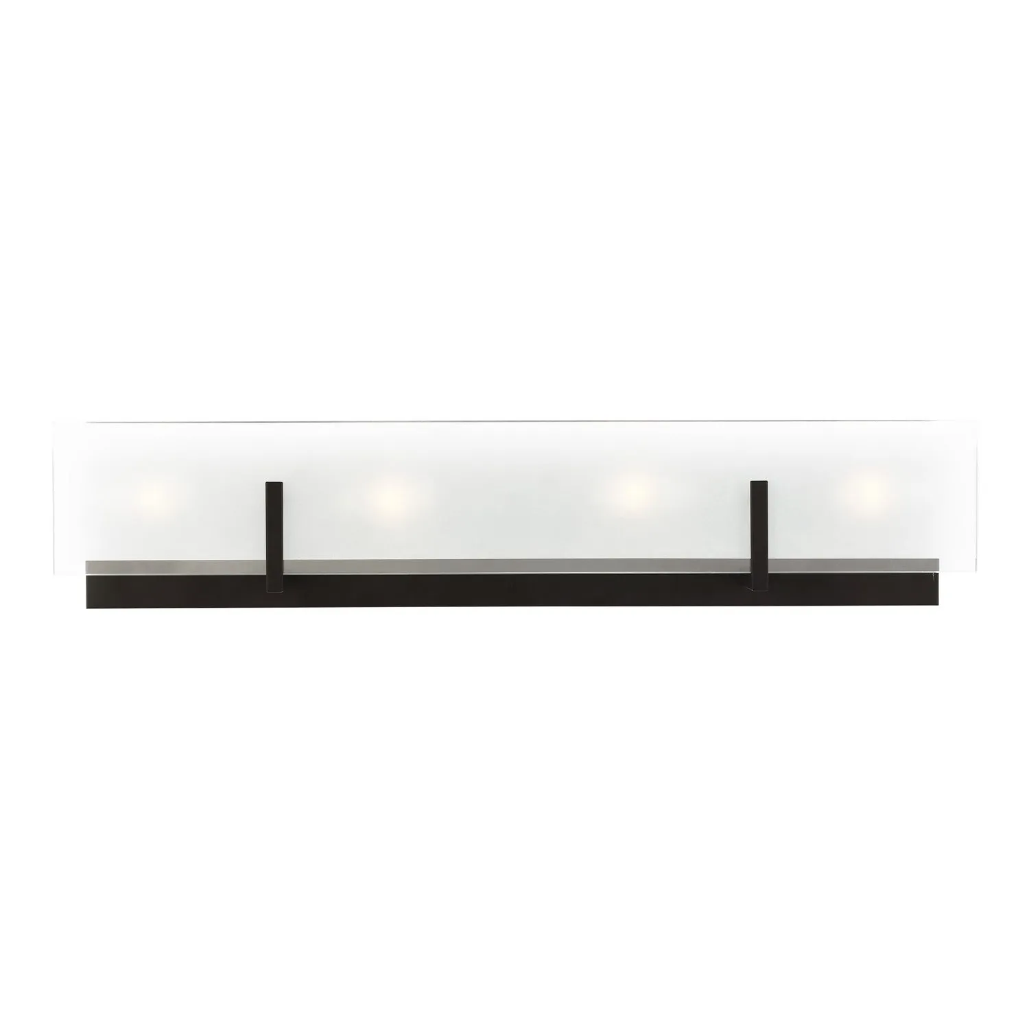 Four Light Wall / Bath from the Syll Collection in Midnight Black Finish by Visual Comfort Studio