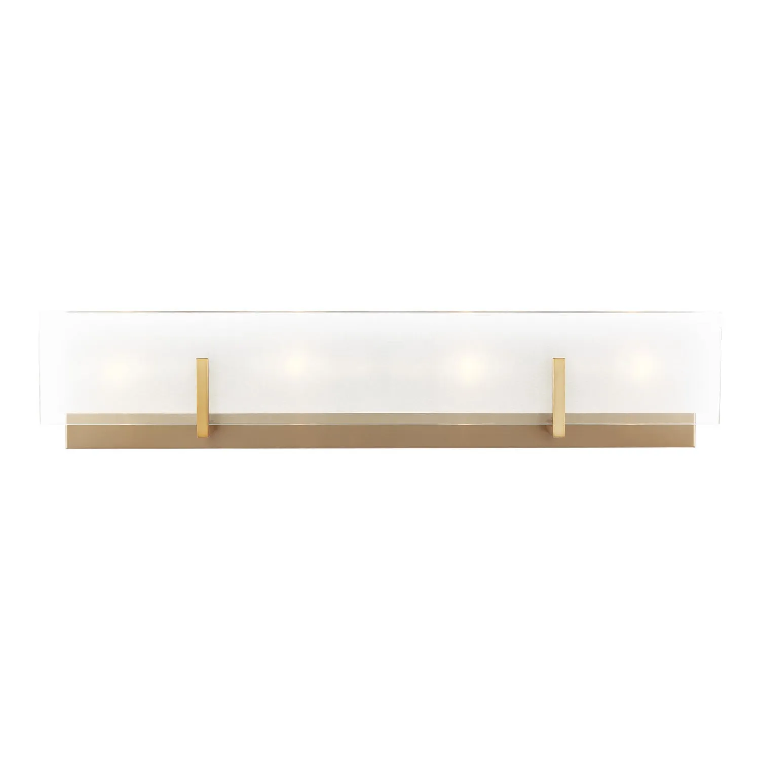Four Light Wall / Bath from the Syll Collection in Satin Brass Finish by Visual Comfort Studio