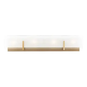 Four Light Wall / Bath from the Syll Collection in Satin Brass Finish by Visual Comfort Studio