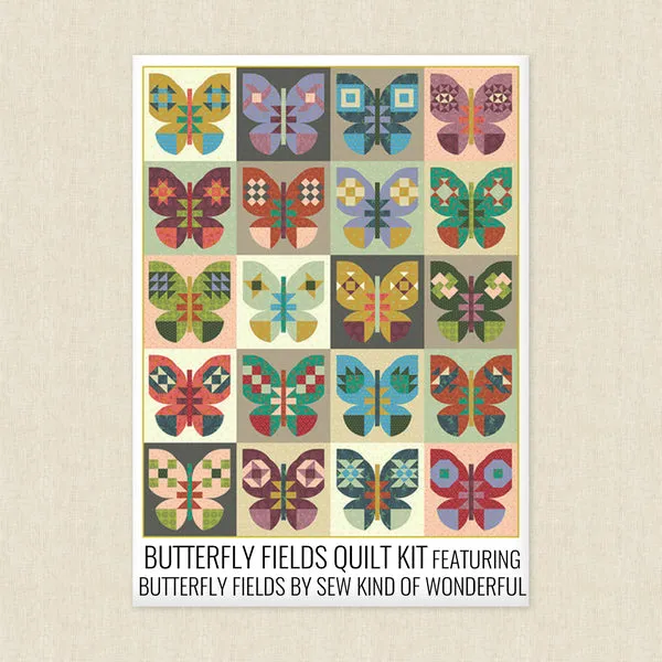Free Spirit-Butterfly Fields Block-by-Block Quilt Along Kit #BFQA-01