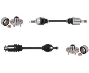 Front CV Axles & Wheel Hub For Acura ILX 2.0L 2013-2015 Automatic Transmission