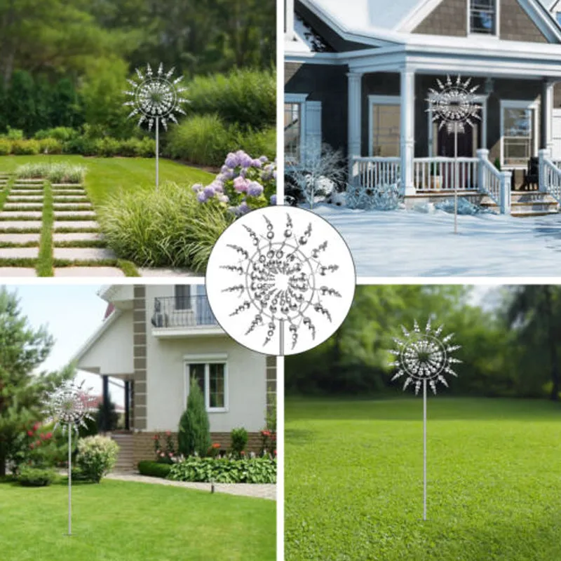Garden Magic Metal Kinetic Windmill