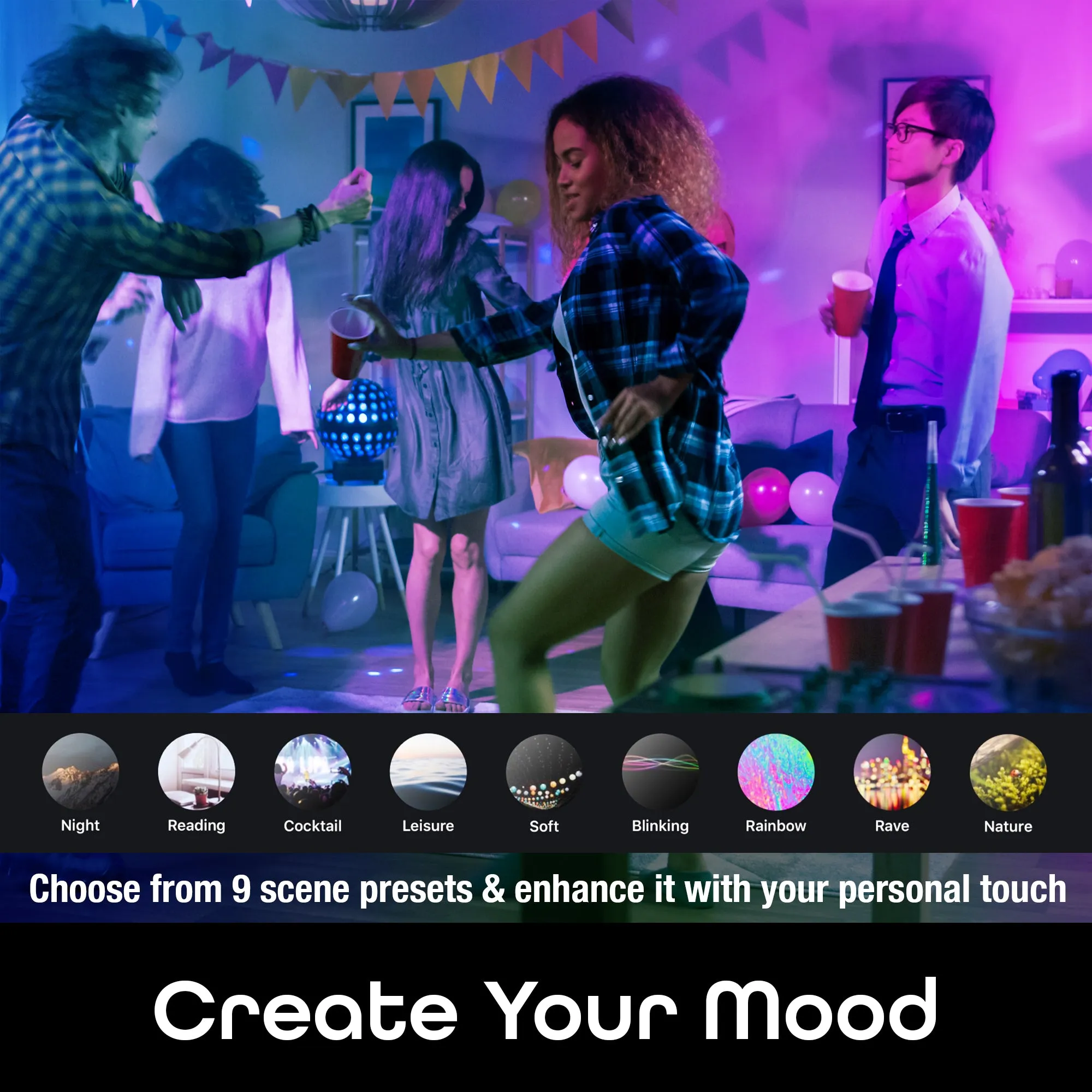 Geeni Prisma Plus A19 Smart Bulb - Multicolor and Tunable White