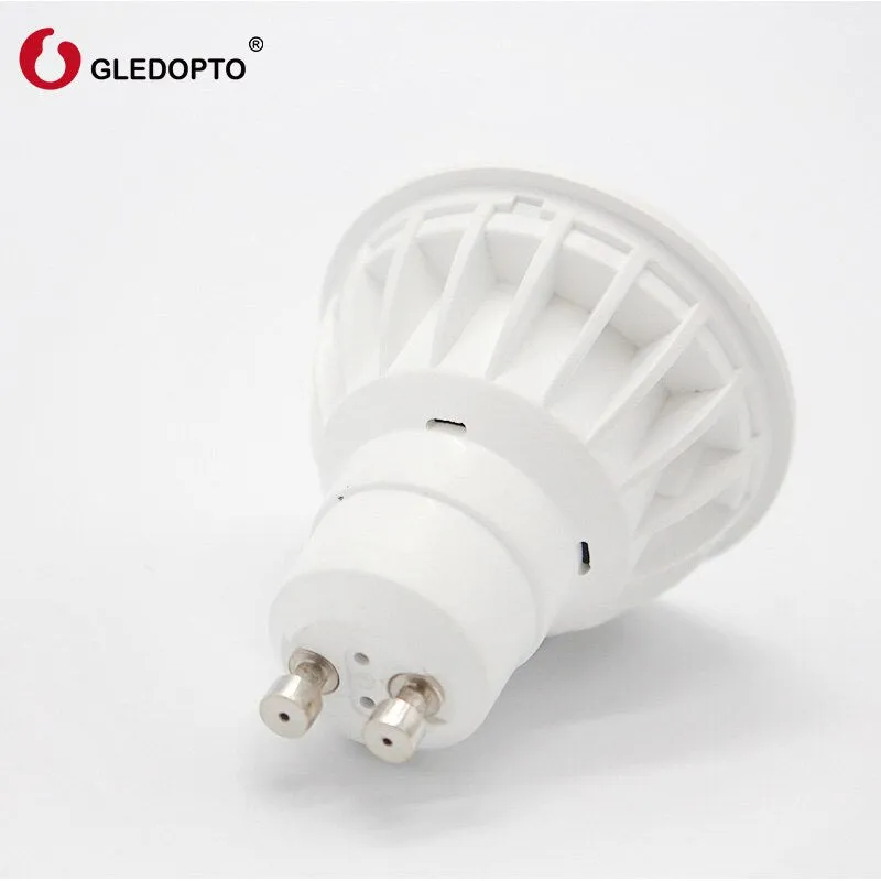 GLEDOPTO 2.4g 4W Gu10  mr16  led spotlight lamp Smart Wireless  LED bulbs RGBW led light for 8-zone remote controller AC/DC LED