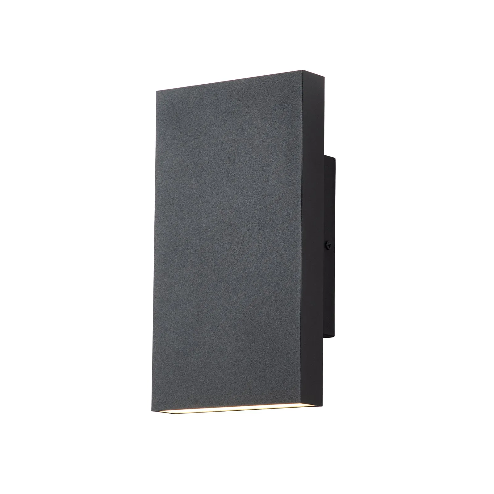 Glowlings 2-Light 10‘’High Modern Integrated Black Outdoor LED Wall Sconce