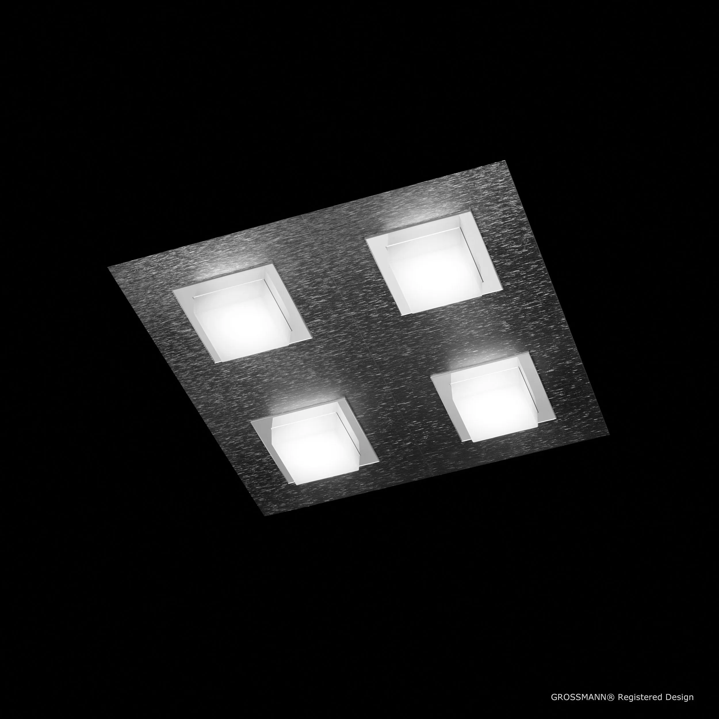 Grossmann BASIC Four Lamp Square Ceiling Light - Colour Options