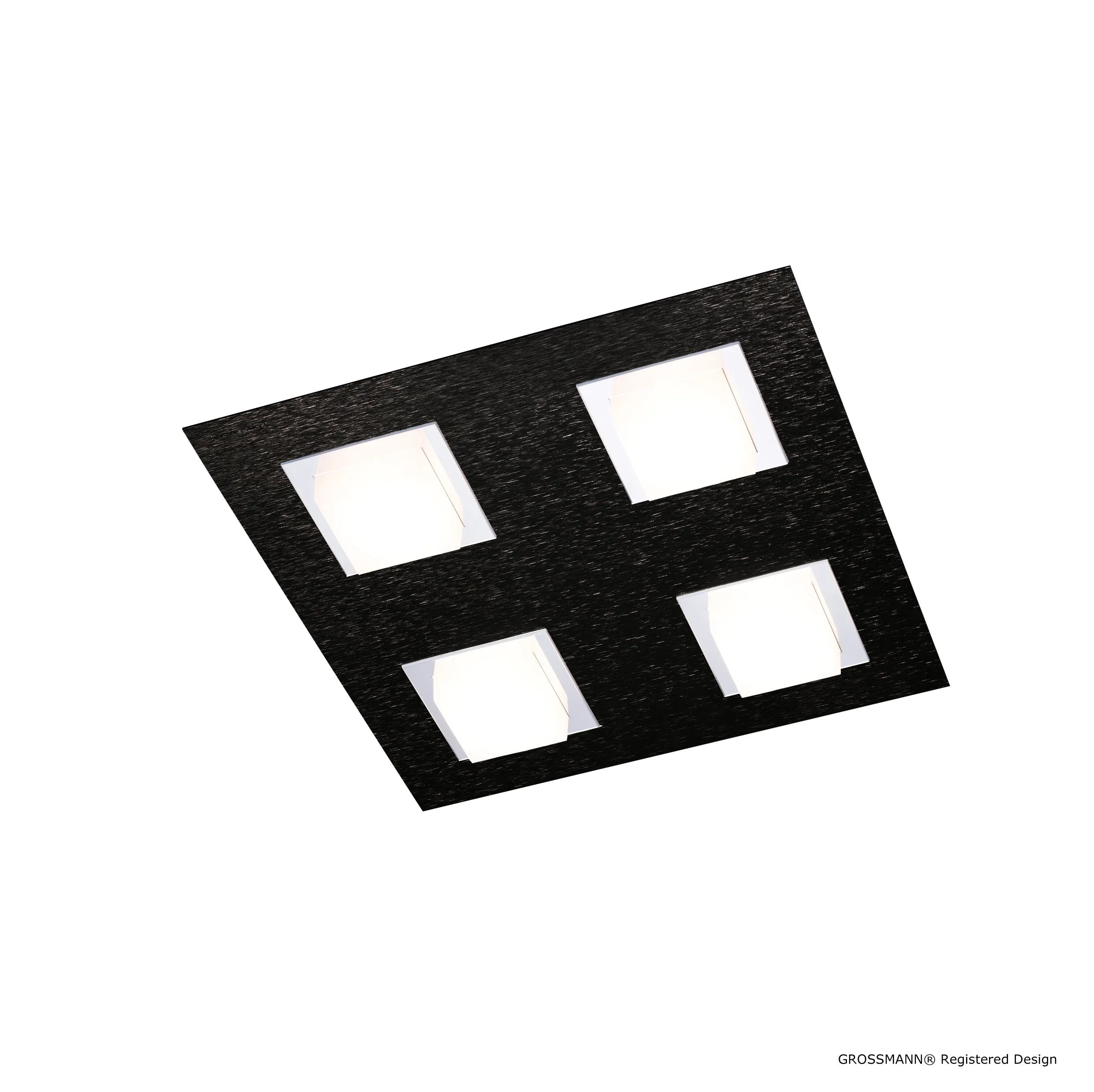 Grossmann BASIC Four Lamp Square Ceiling Light - Colour Options
