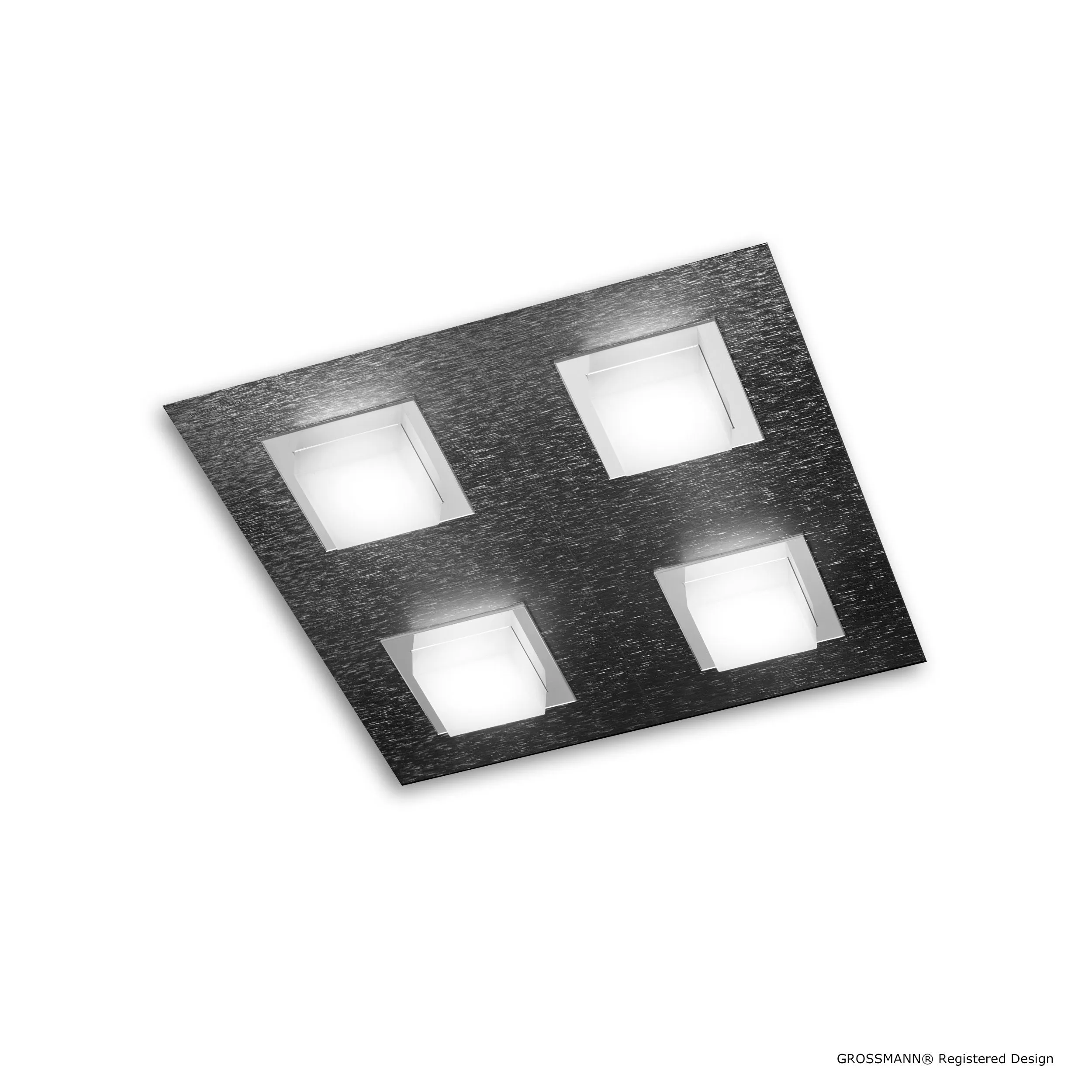 Grossmann BASIC Four Lamp Square Ceiling Light - Colour Options