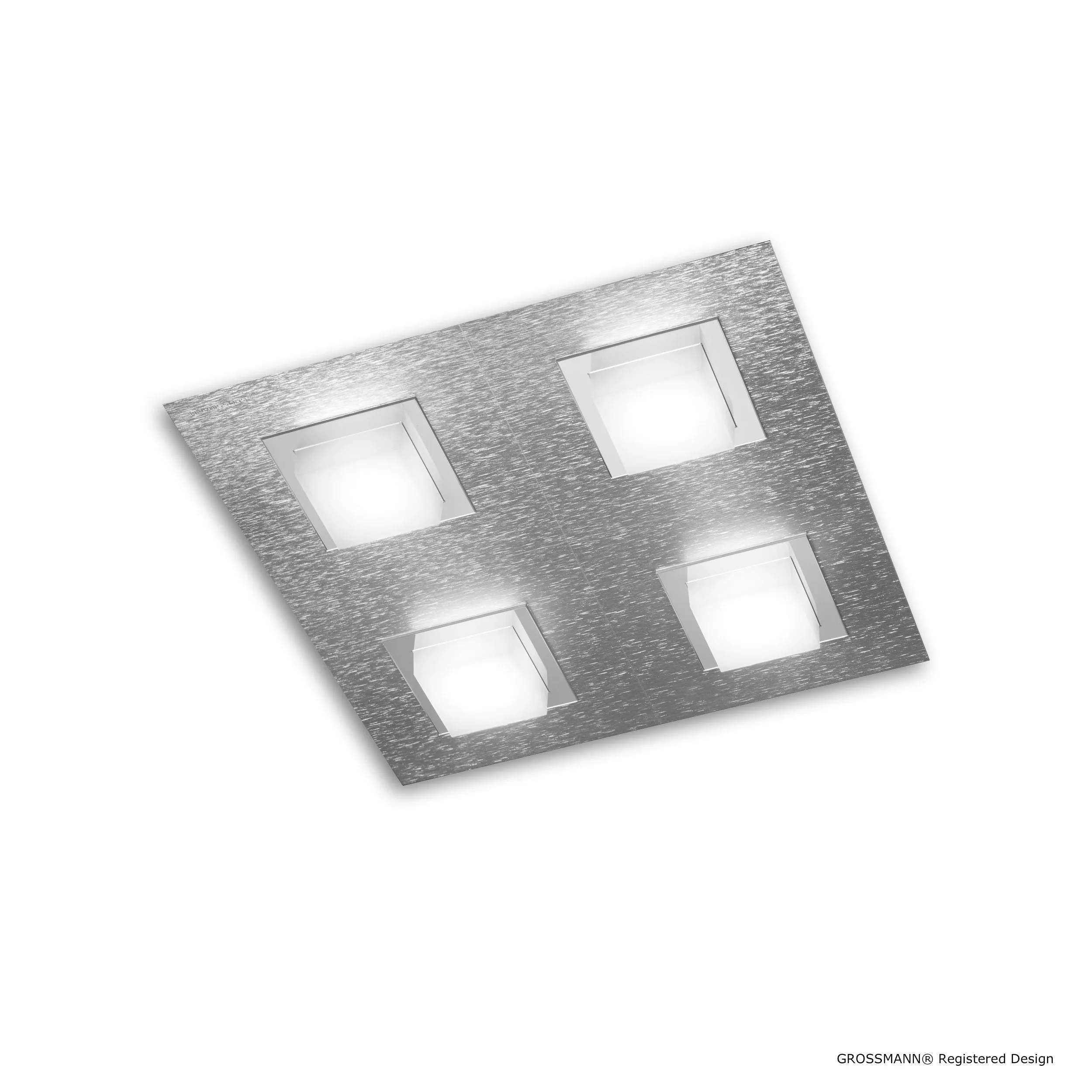 Grossmann BASIC Four Lamp Square Ceiling Light - Colour Options