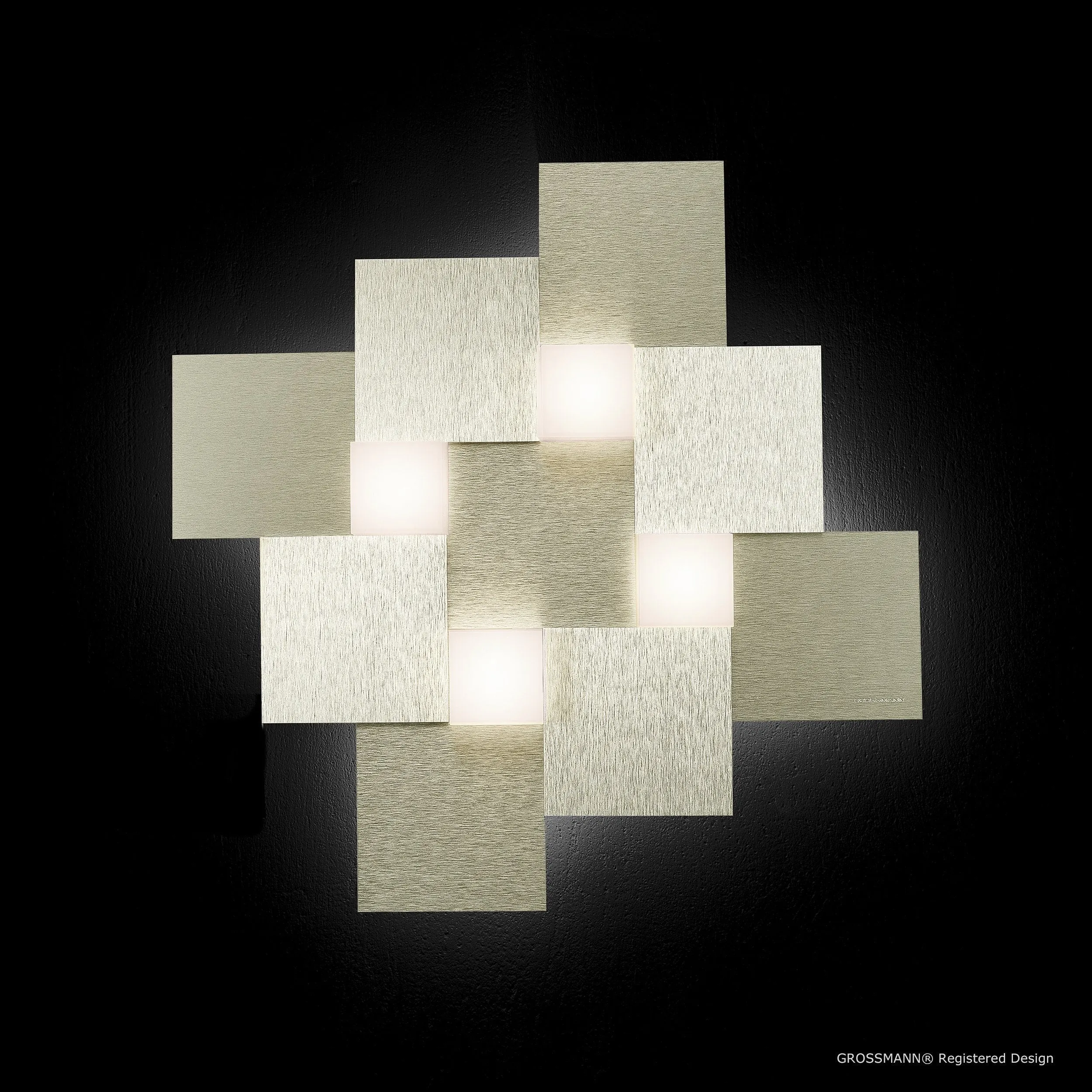 Grossmann CREO Four Lamp Square Ceiling Light - Colour Options