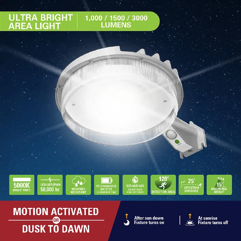 Halo SBL30 LED Solar Area Light, 3000 lm