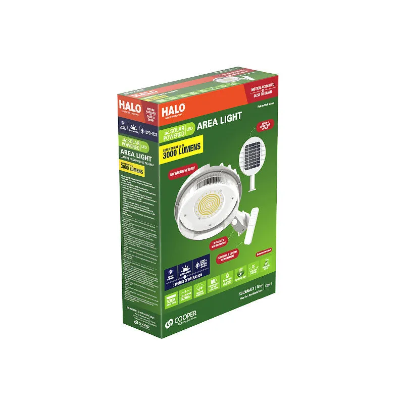 Halo SBL30 LED Solar Area Light, 3000 lm