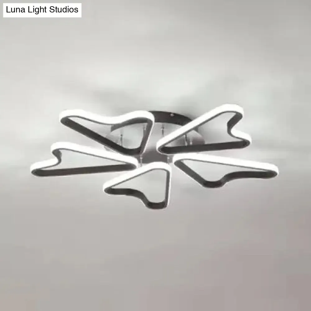 Horn-Shaped LED Ceiling Lamp for Modern Child Bedroom, Made of Acrylic