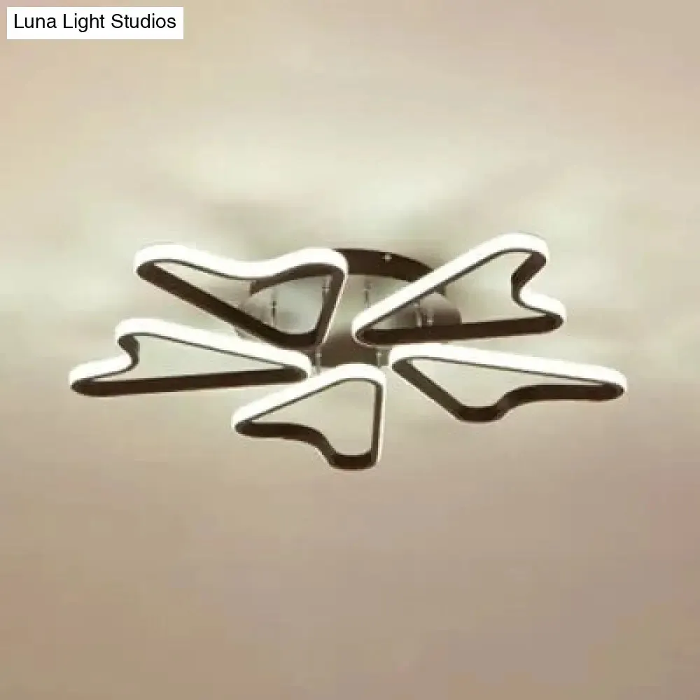 Horn-Shaped LED Ceiling Lamp for Modern Child Bedroom, Made of Acrylic