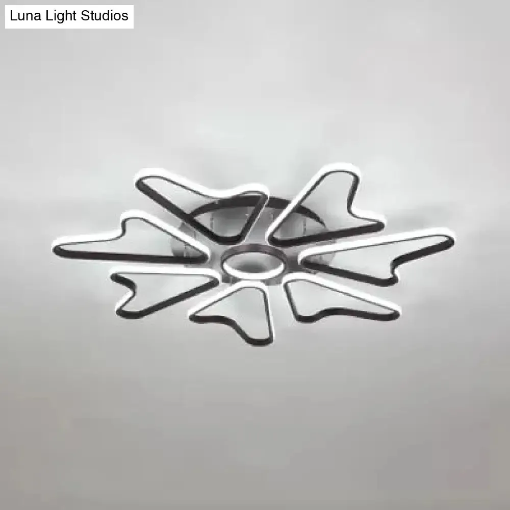Horn-Shaped LED Ceiling Lamp for Modern Child Bedroom, Made of Acrylic