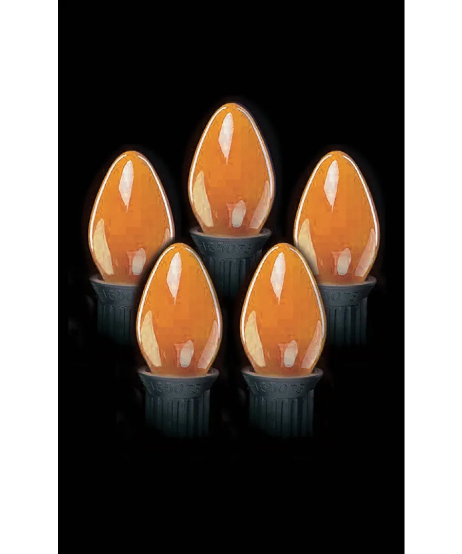 Incandescent C7 Opaque Bulbs (Case of 25) 6 Colors