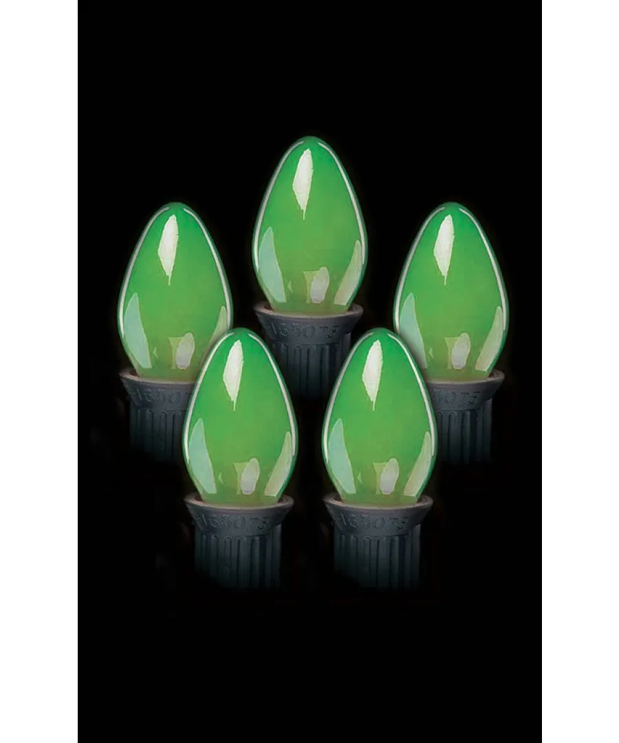 Incandescent C7 Opaque Bulbs (Case of 25) 6 Colors