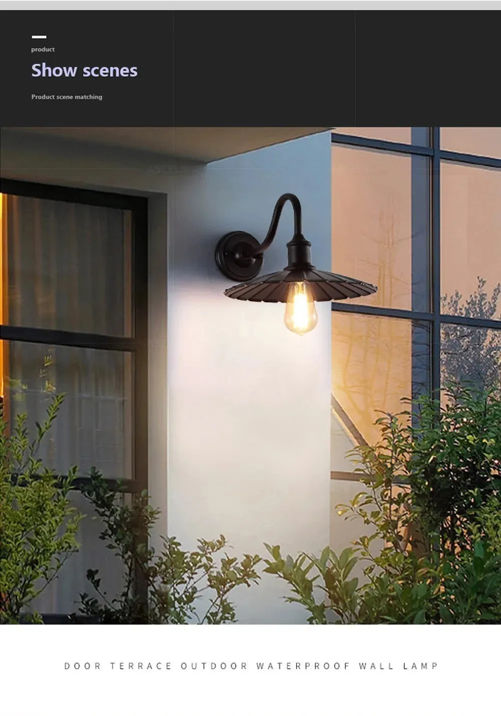 Industry LED Wall Lamp Retro American Style Iron E27 For Courtyard Balcony Staircase Corridor Bedroom Bar Illumination Fixtures