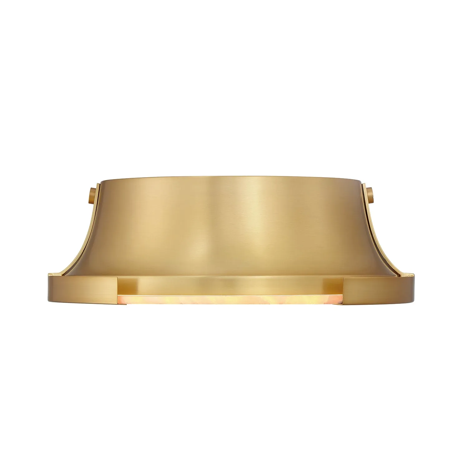 Joni LED Alabaster Flush Mount, Aged Brass