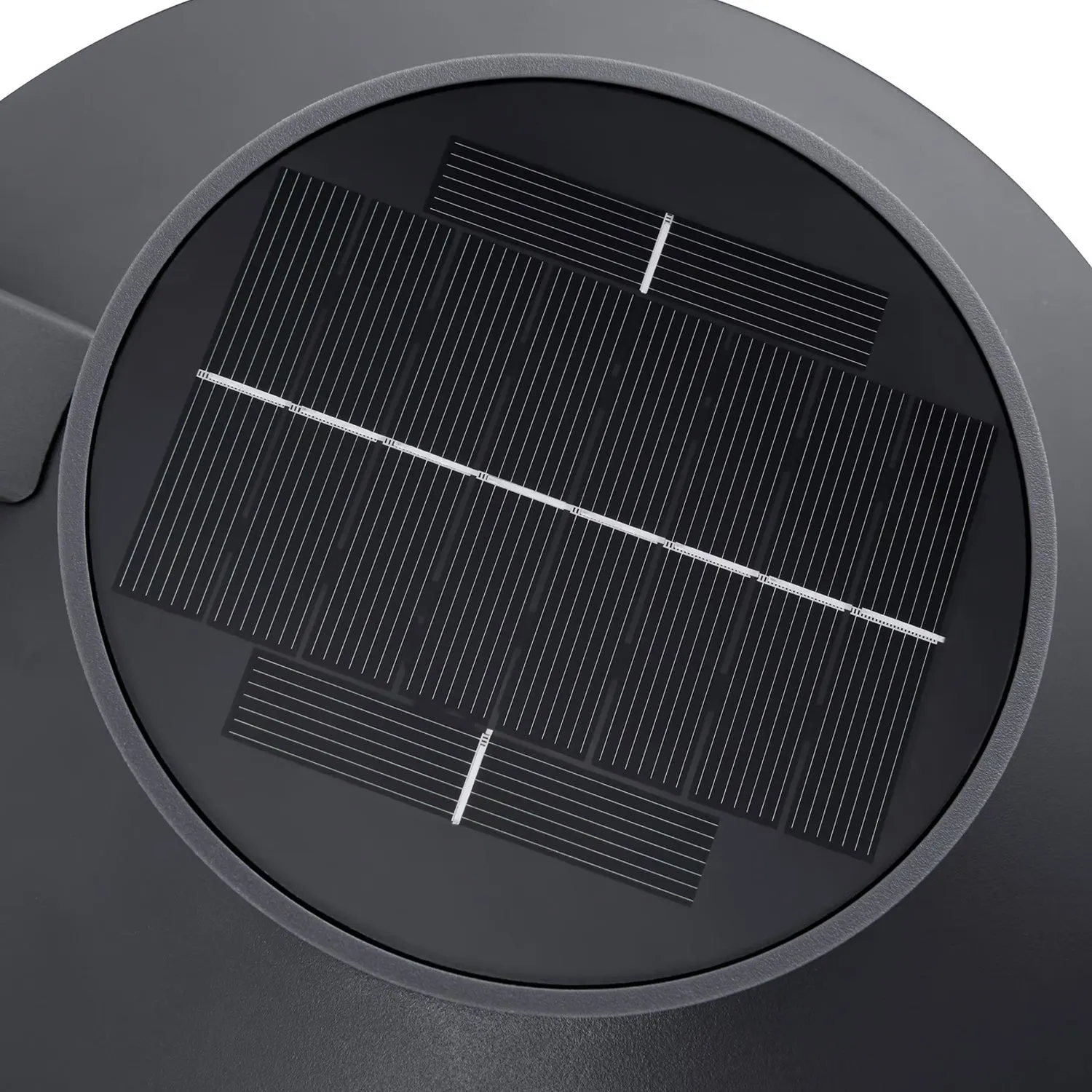 Justina Solar Outdoor LED Wall Light 5w in Black, Anthracite