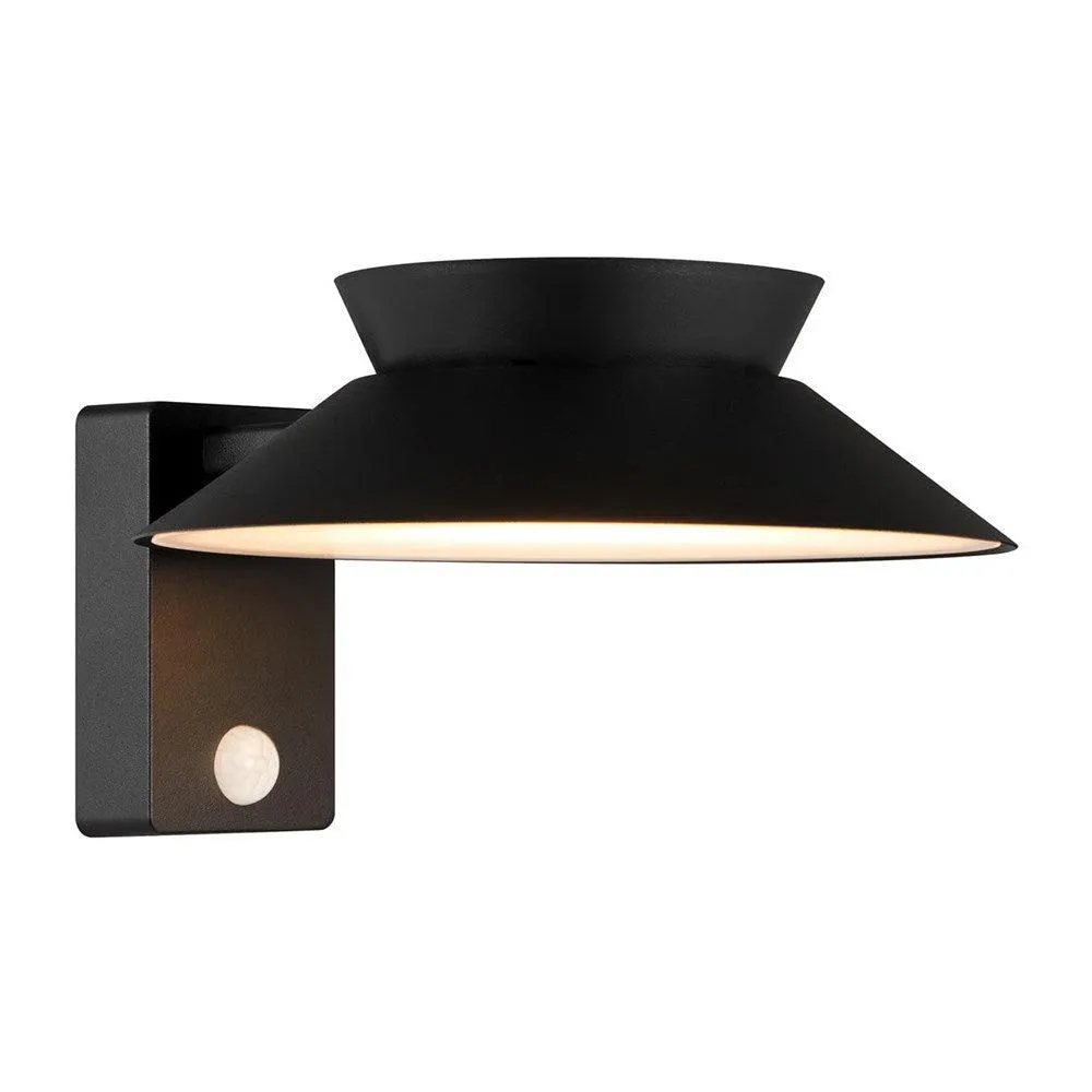Justina Solar Outdoor LED Wall Light 5w in Black, Anthracite