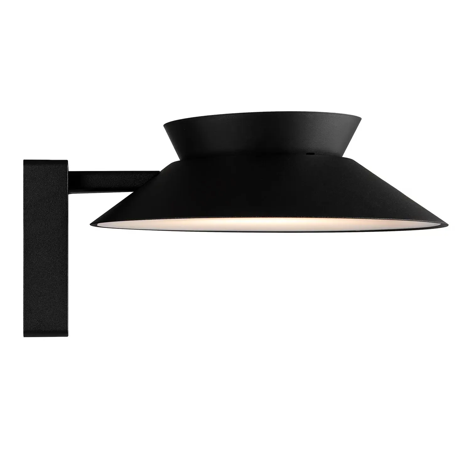 Justina Solar Outdoor LED Wall Light 5w in Black, Anthracite