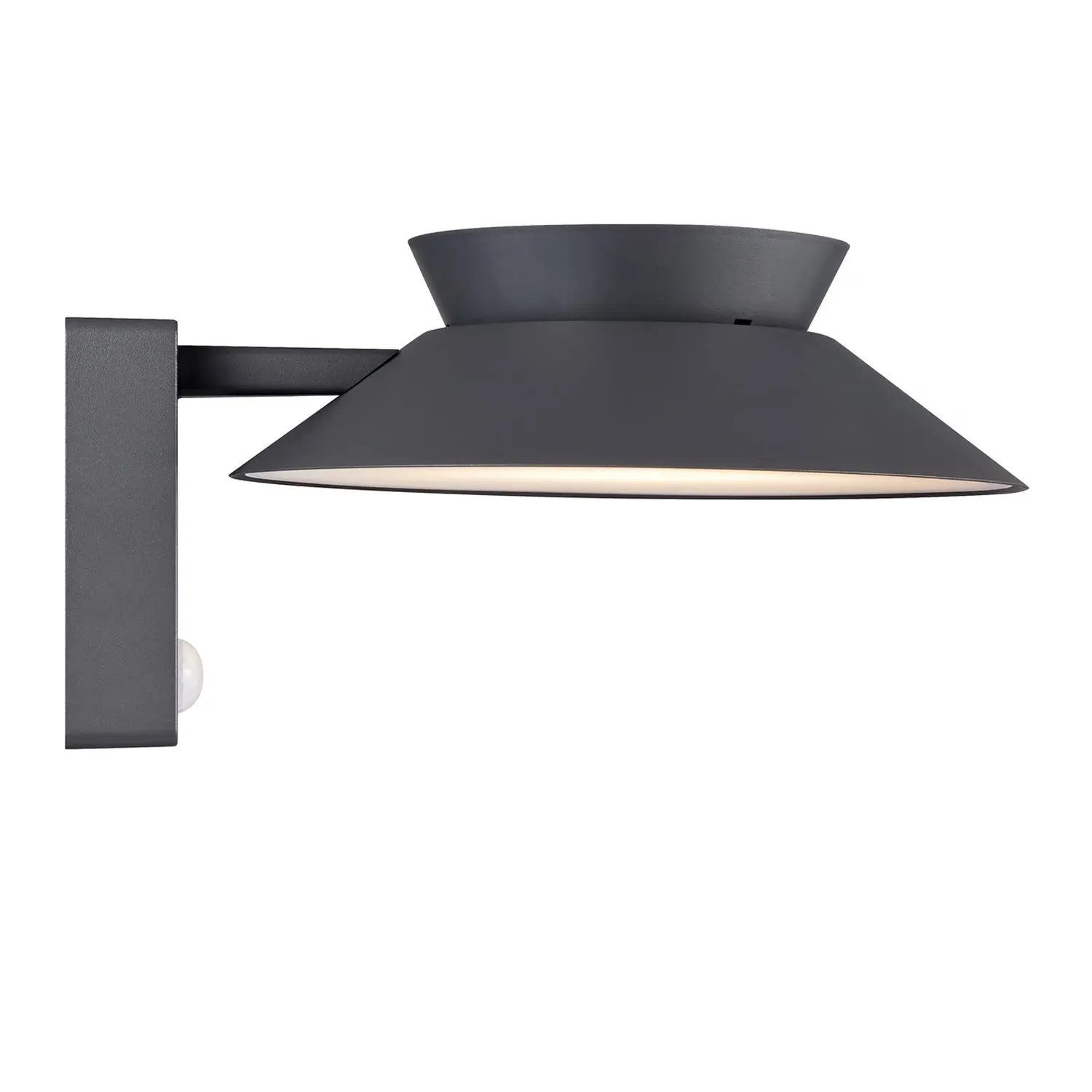 Justina Solar Outdoor LED Wall Light 5w in Black, Anthracite