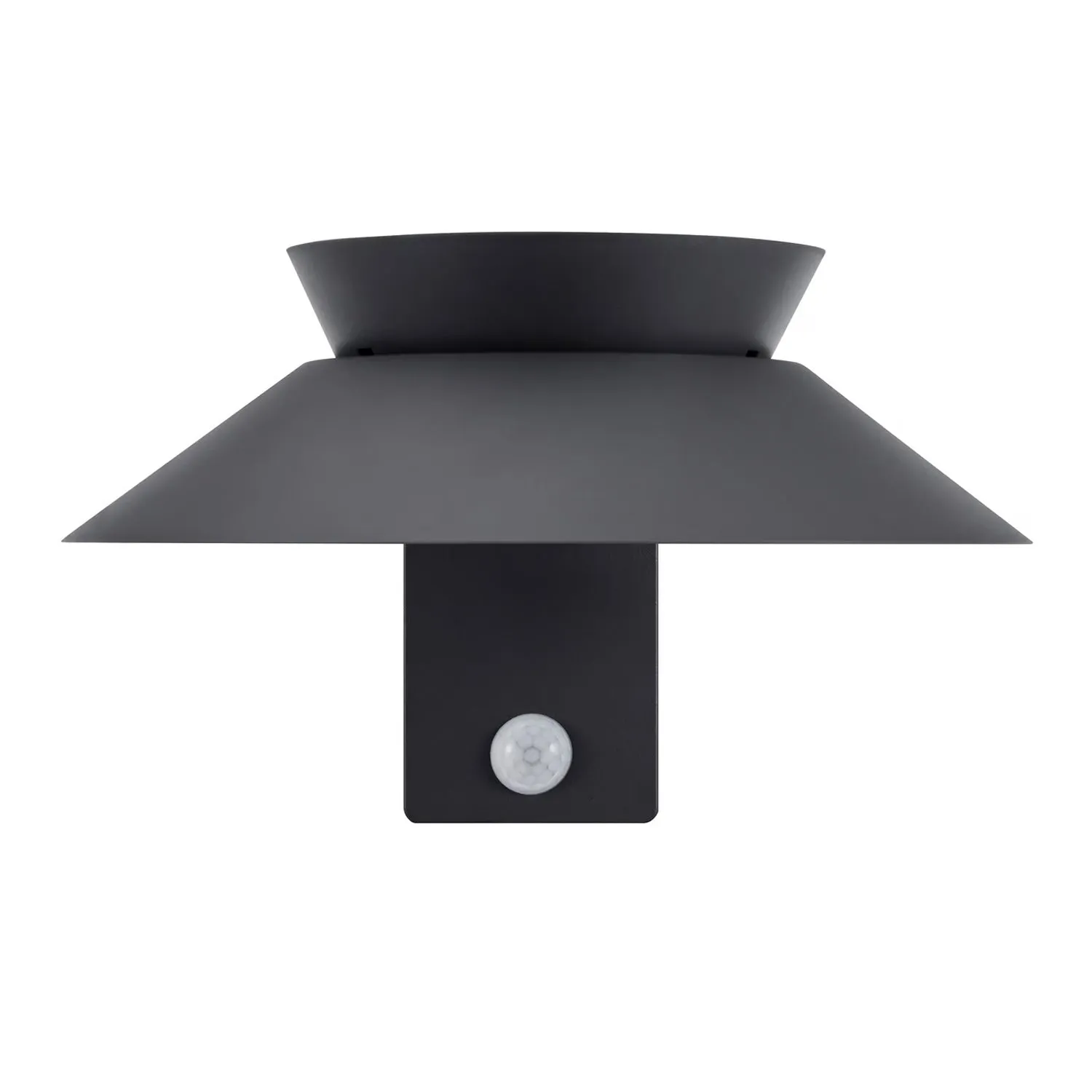 Justina Solar Outdoor LED Wall Light 5w in Black, Anthracite