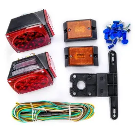 Katzco 12V LED Submersible Towing Lights - Trailer Light Kit - Easy to Mount, Radial