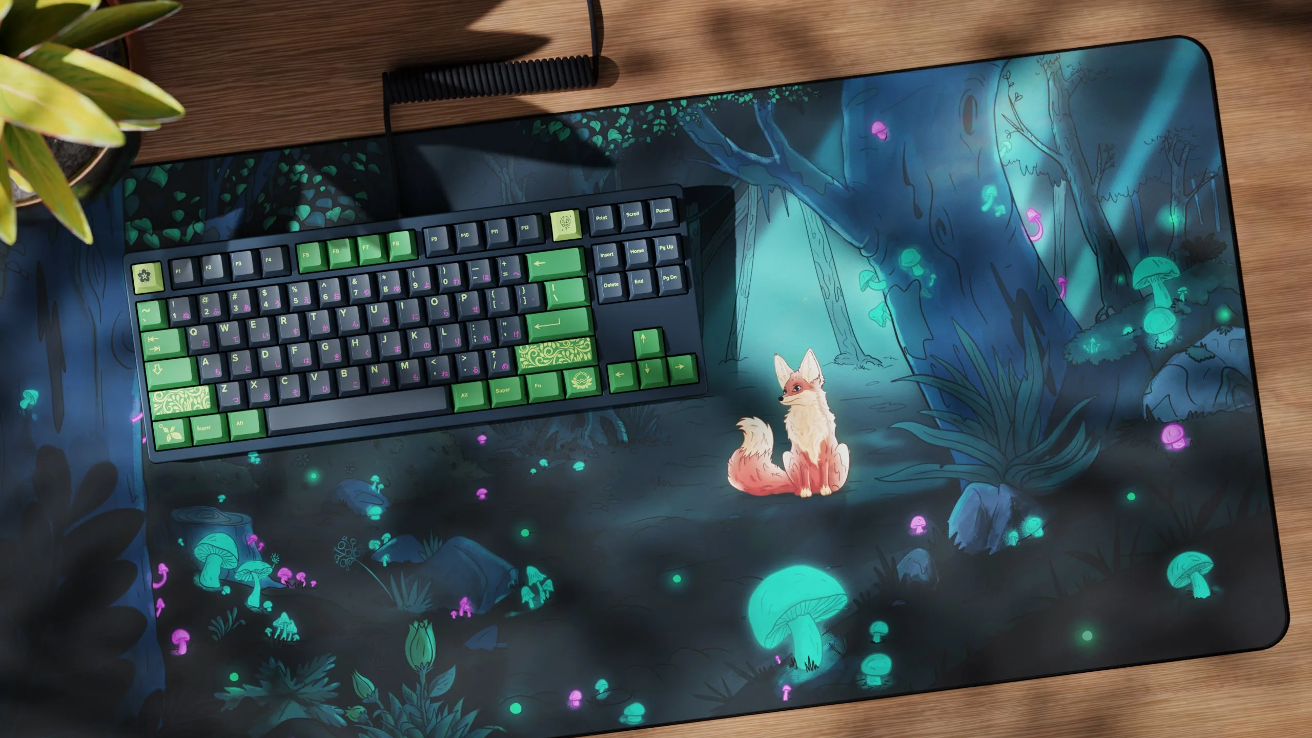 kfaPBT Forest Watcher Keycaps by KFA X Captain Sterling