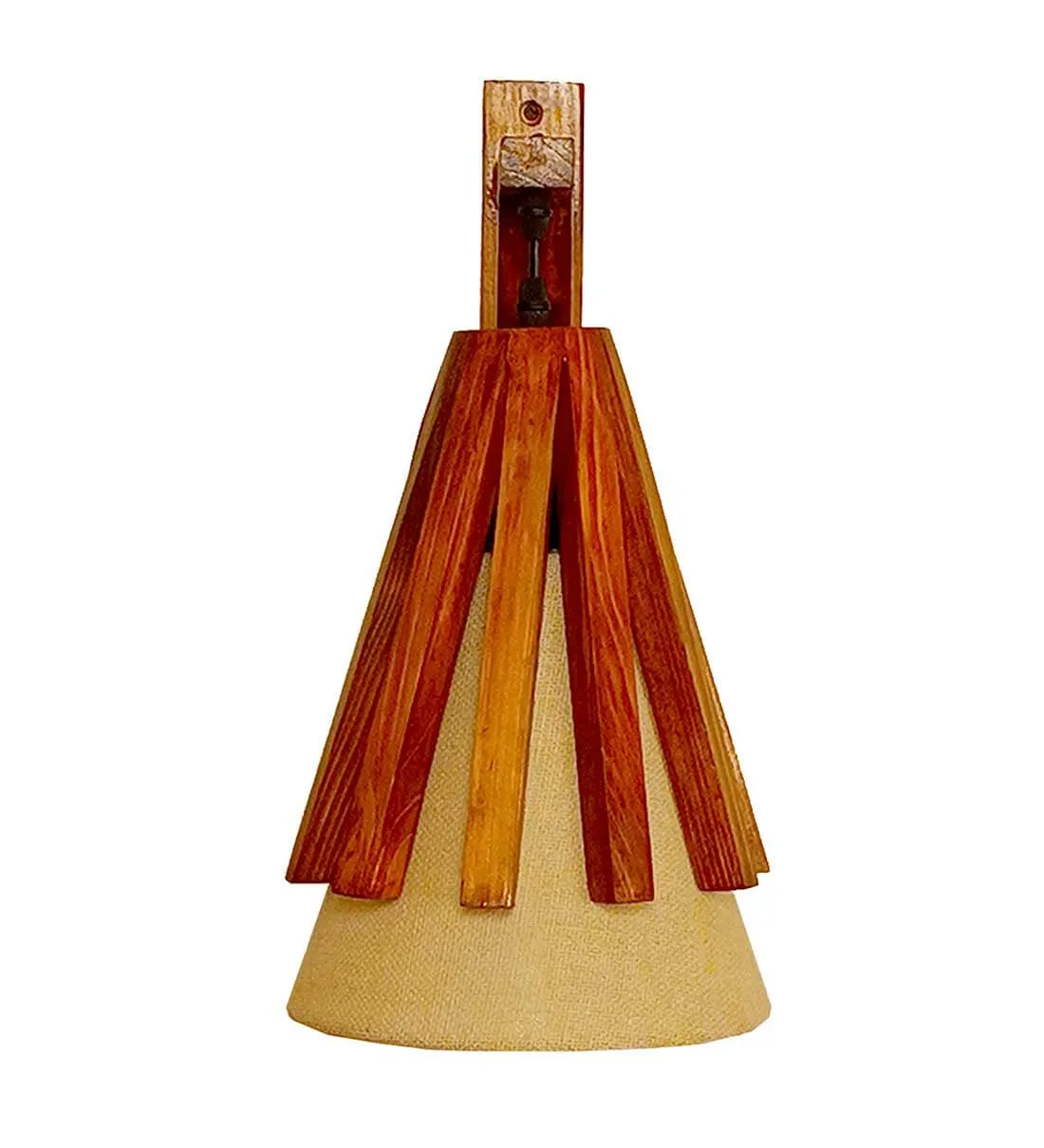 Killi L Brown Wooden Wall Light