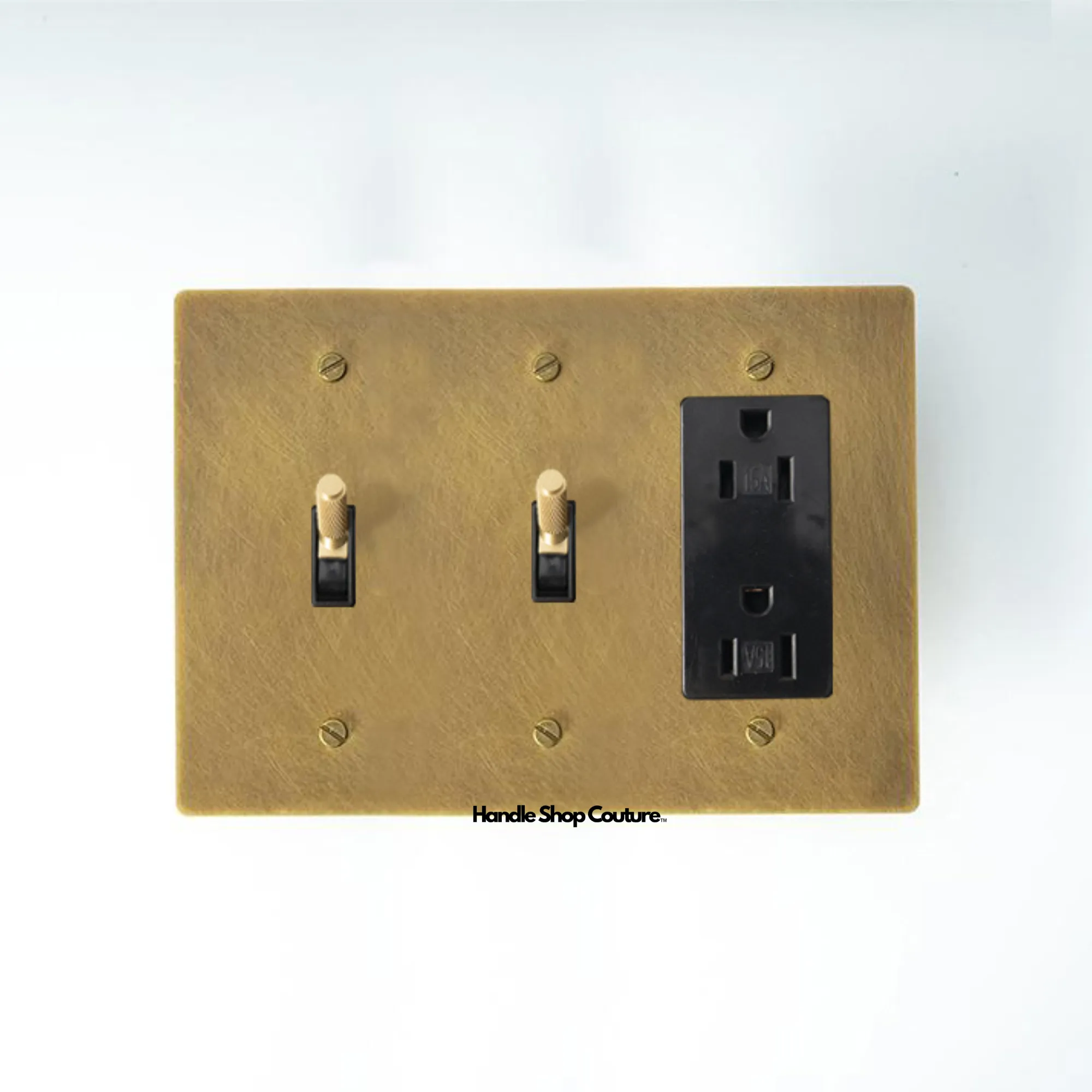 KLAS / Brass Mixed Dimmer Switch (3-Gang)