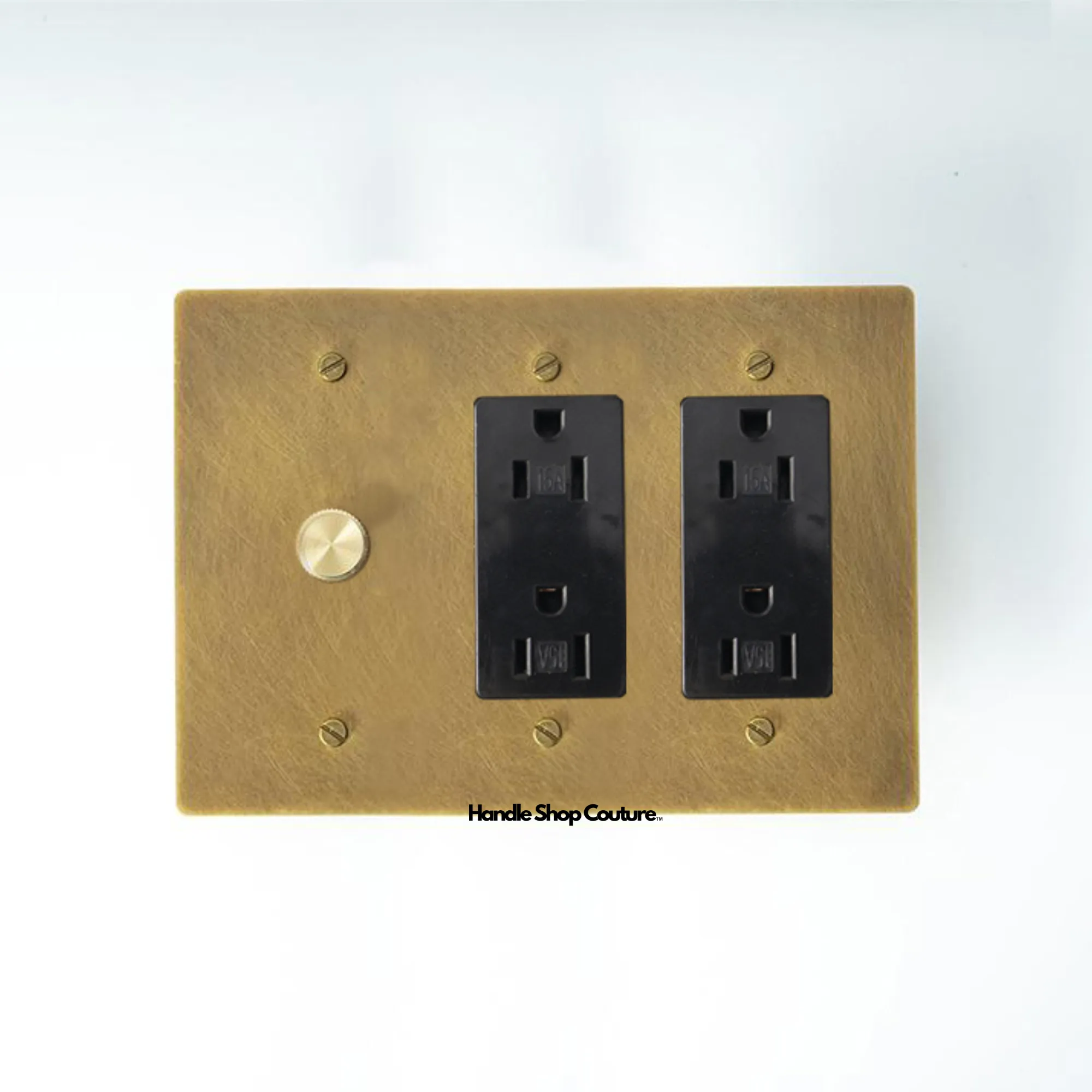 KLAS / Brass Mixed Dimmer Switch (3-Gang)