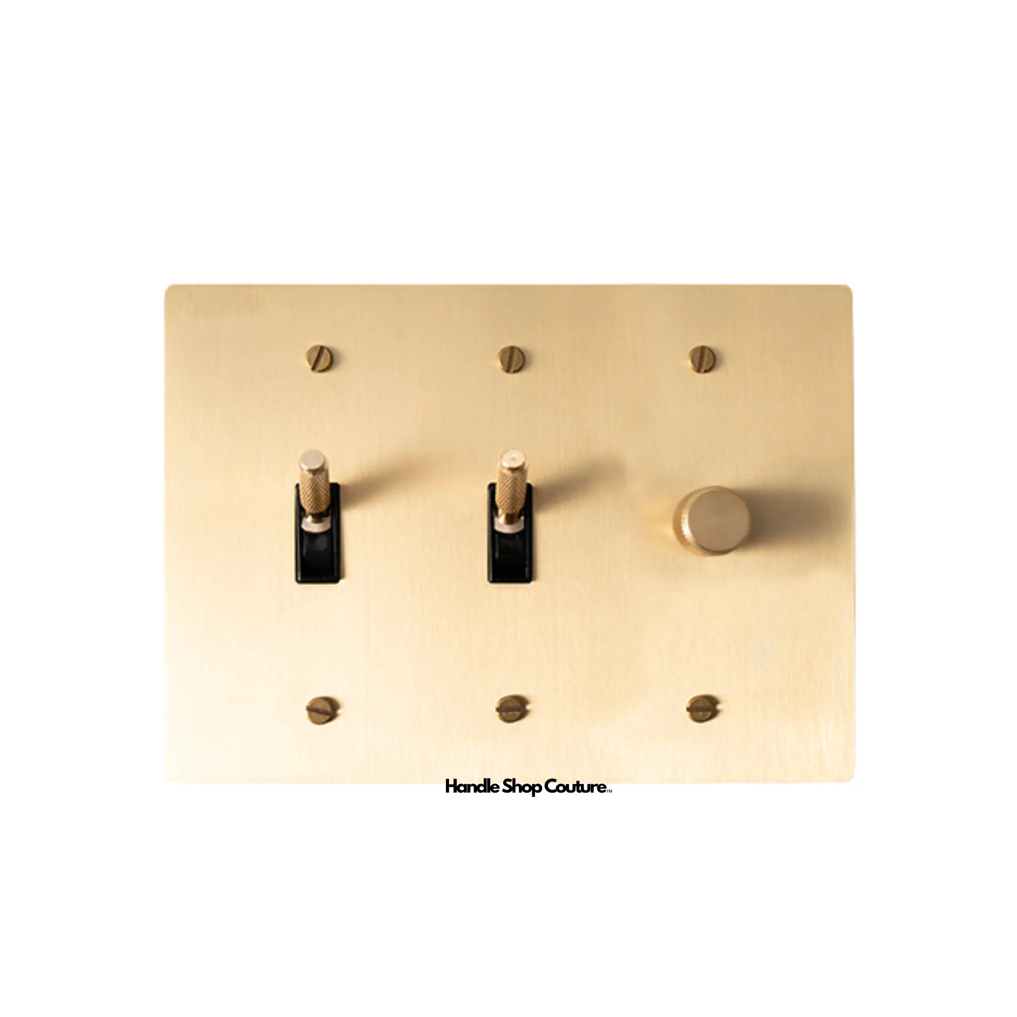 KLAS / Brass Mixed Dimmer Switch (3-Gang)