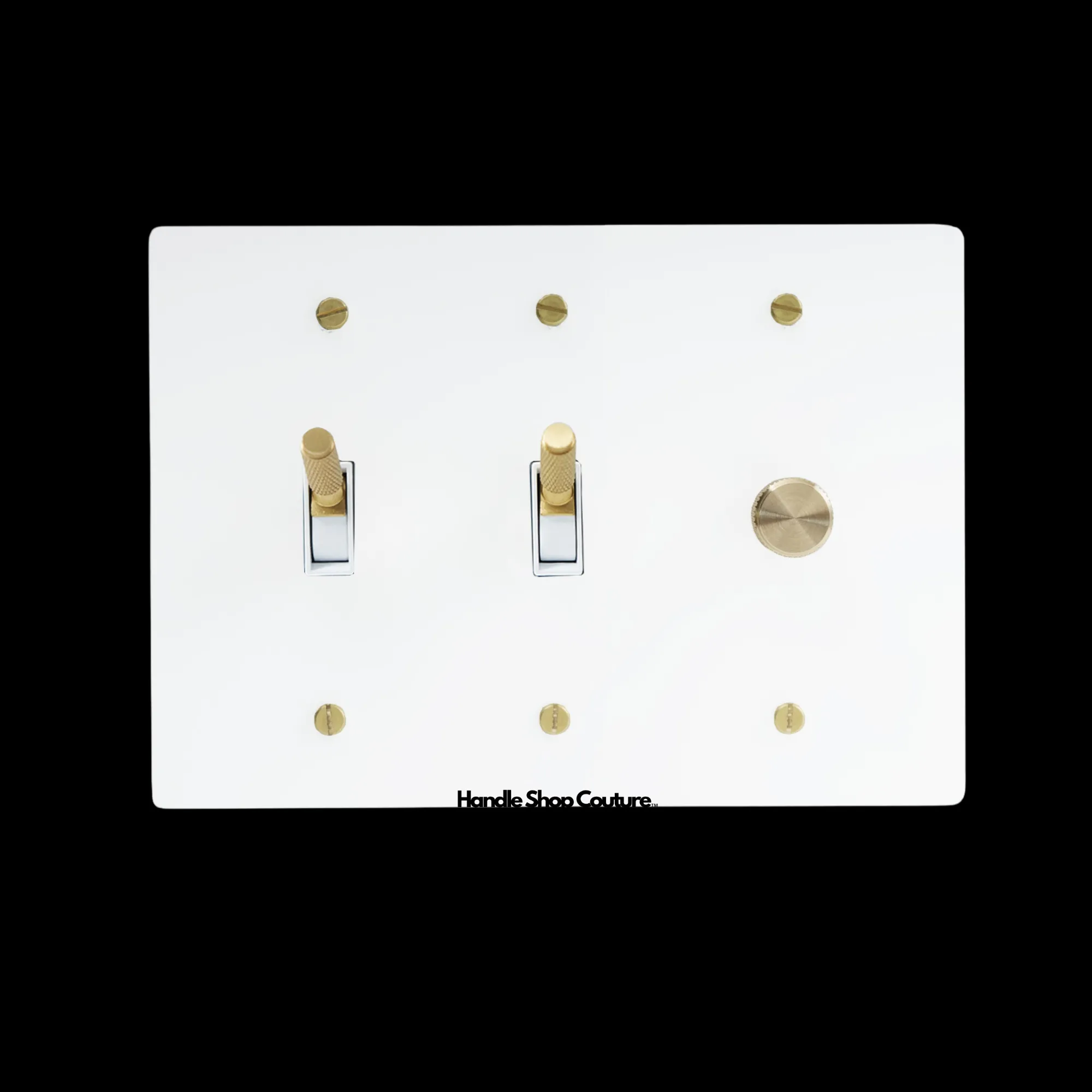 KLAS / Brass Mixed Dimmer Switch (3-Gang)