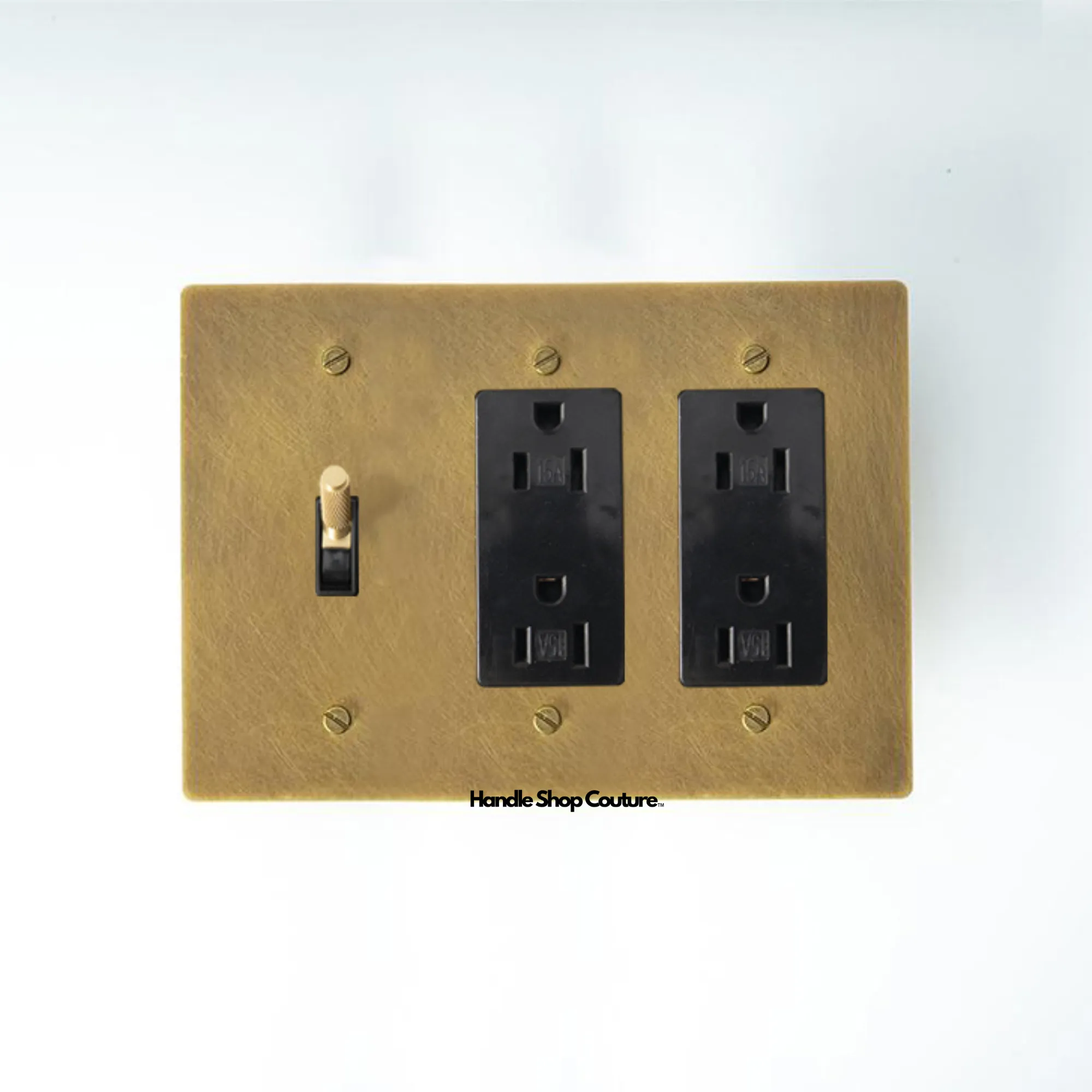 KLAS / Brass Mixed Dimmer Switch (3-Gang)