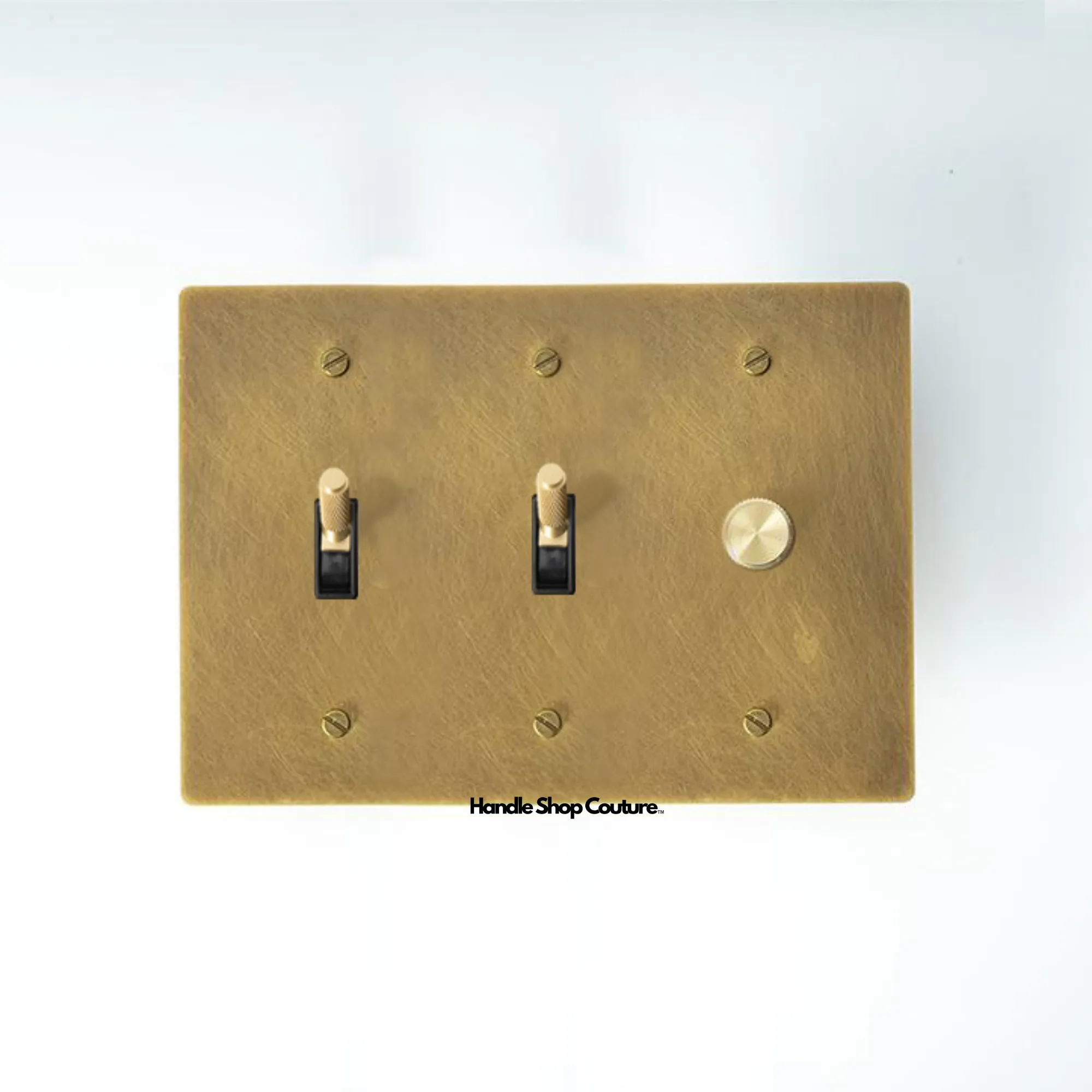 KLAS / Brass Mixed Dimmer Switch (3-Gang)