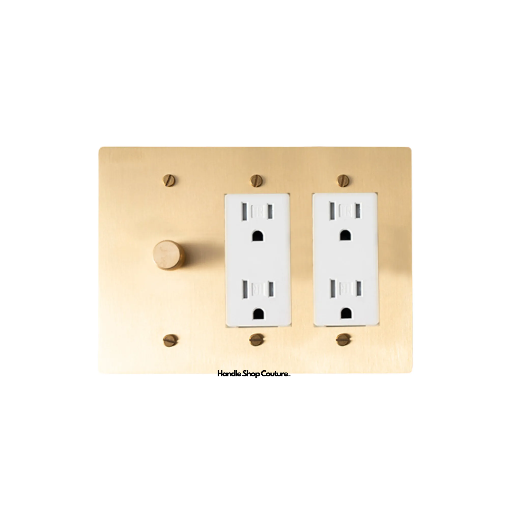 KLAS / Brass Mixed Dimmer Switch (3-Gang)