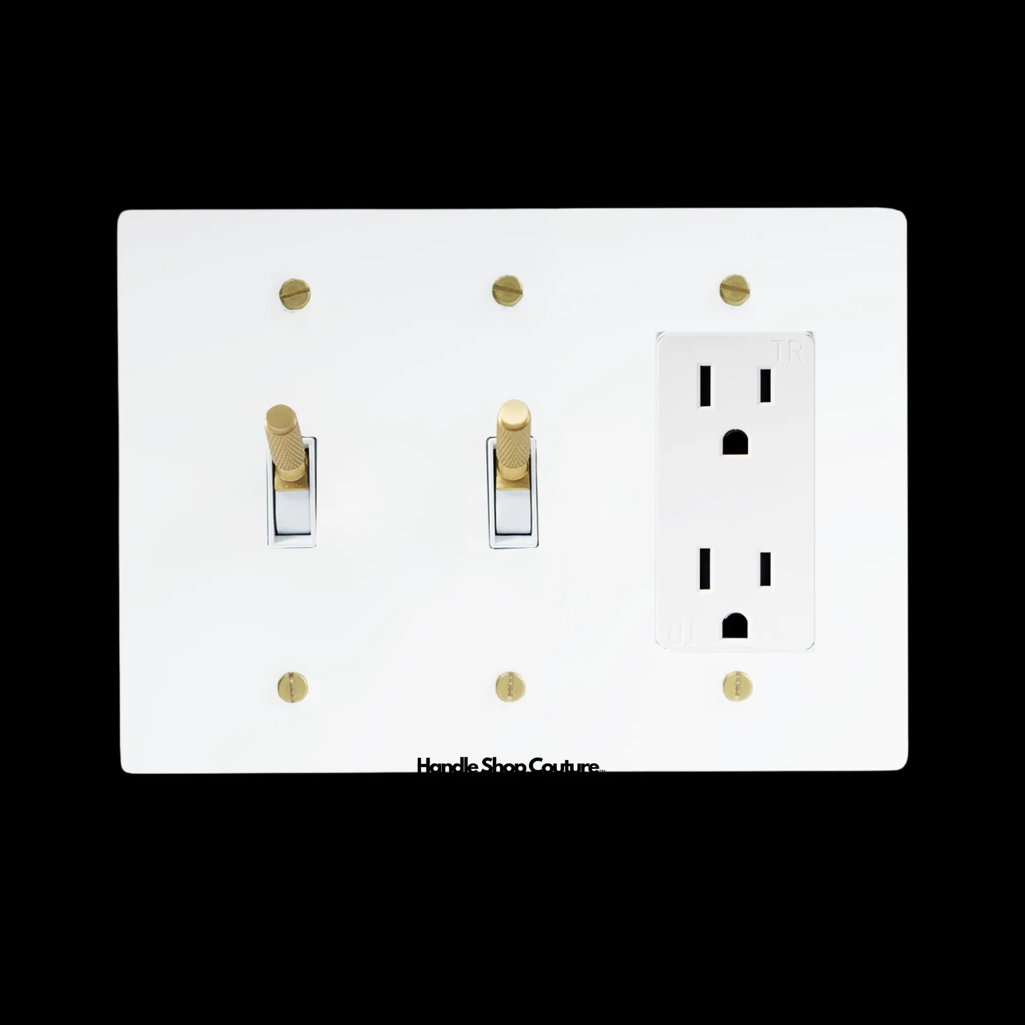 KLAS / Brass Mixed Dimmer Switch (3-Gang)