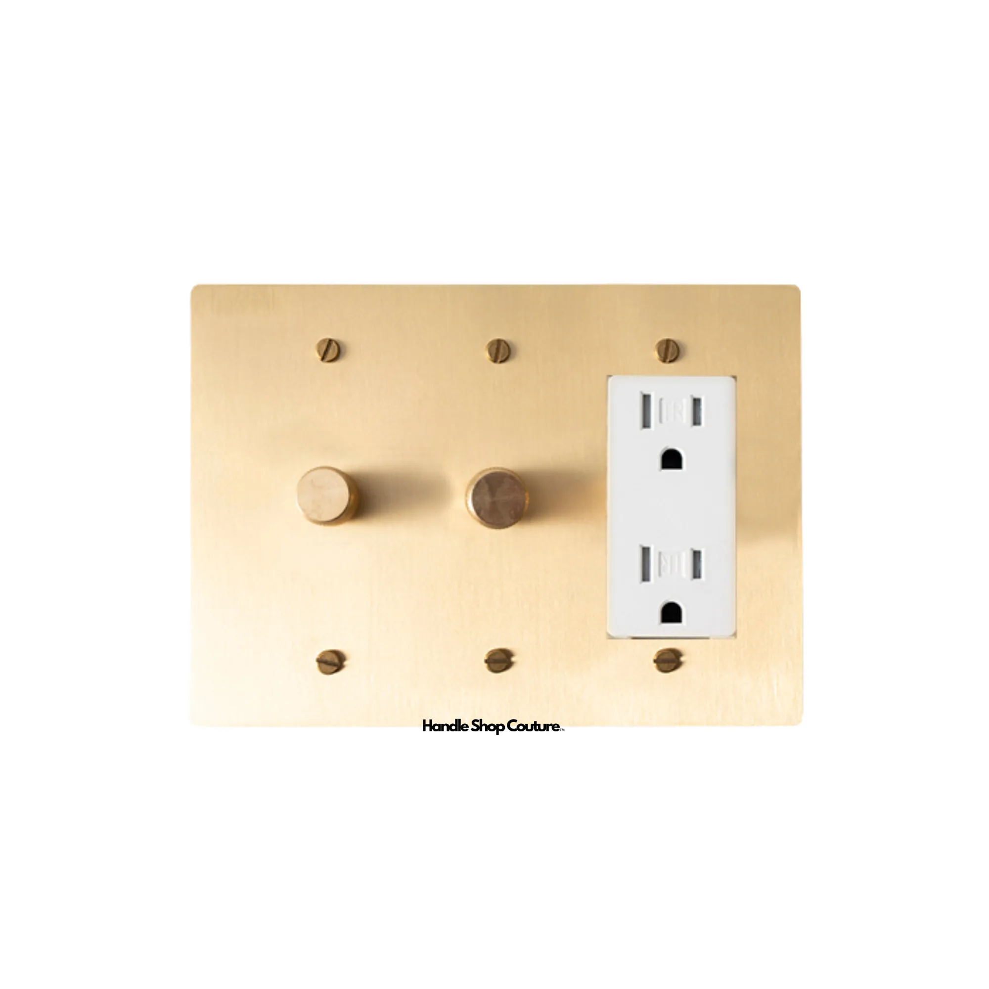 KLAS / Brass Mixed Dimmer Switch (3-Gang)