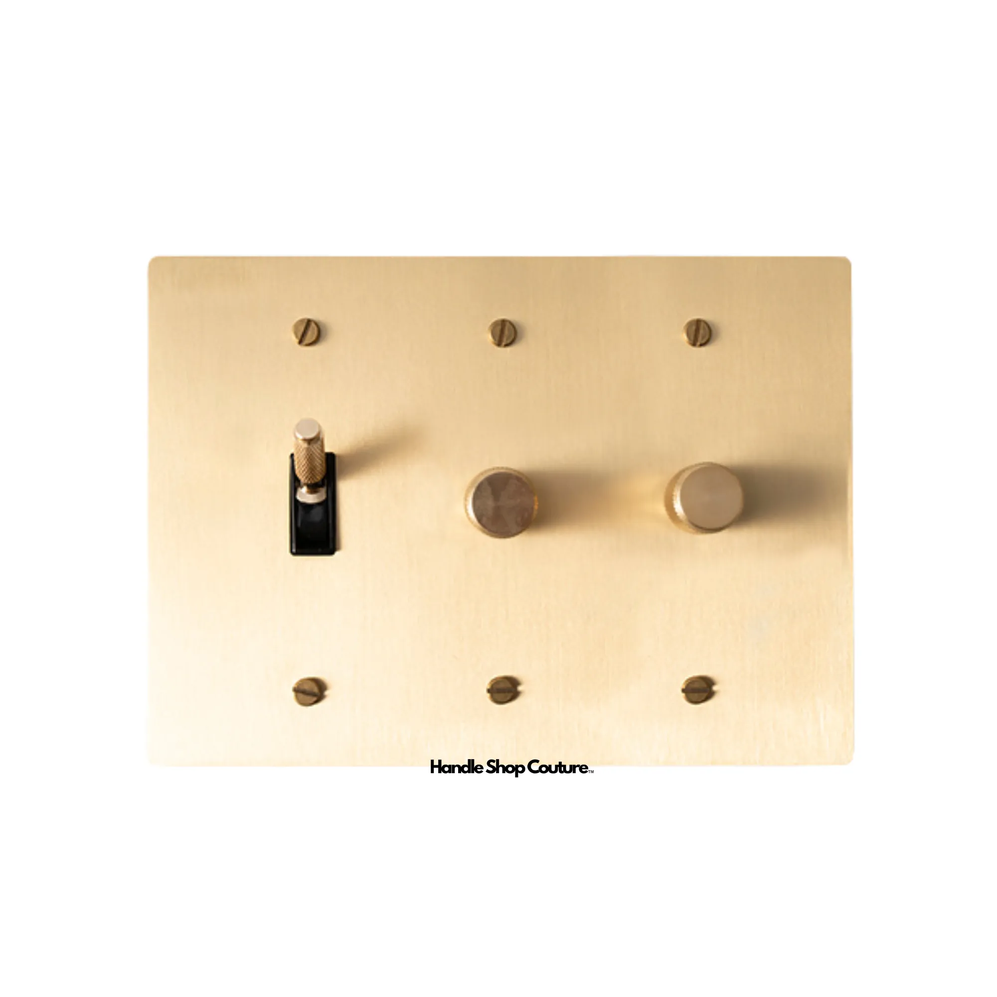 KLAS / Brass Mixed Dimmer Switch (3-Gang)