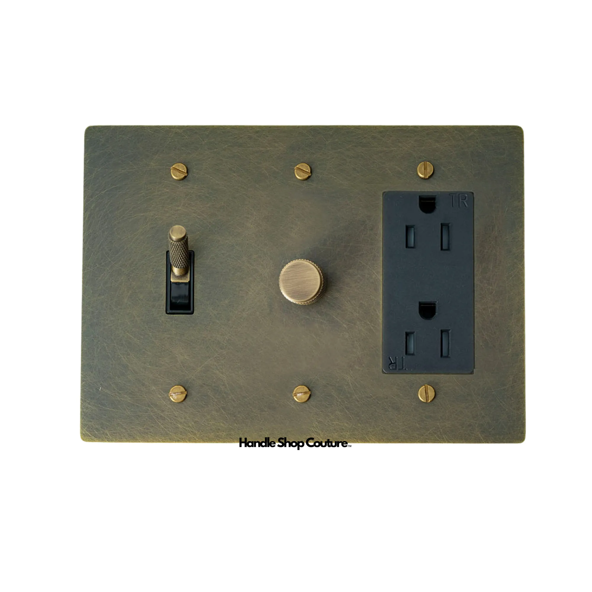 KLAS / Brass Mixed Dimmer Switch (3-Gang)