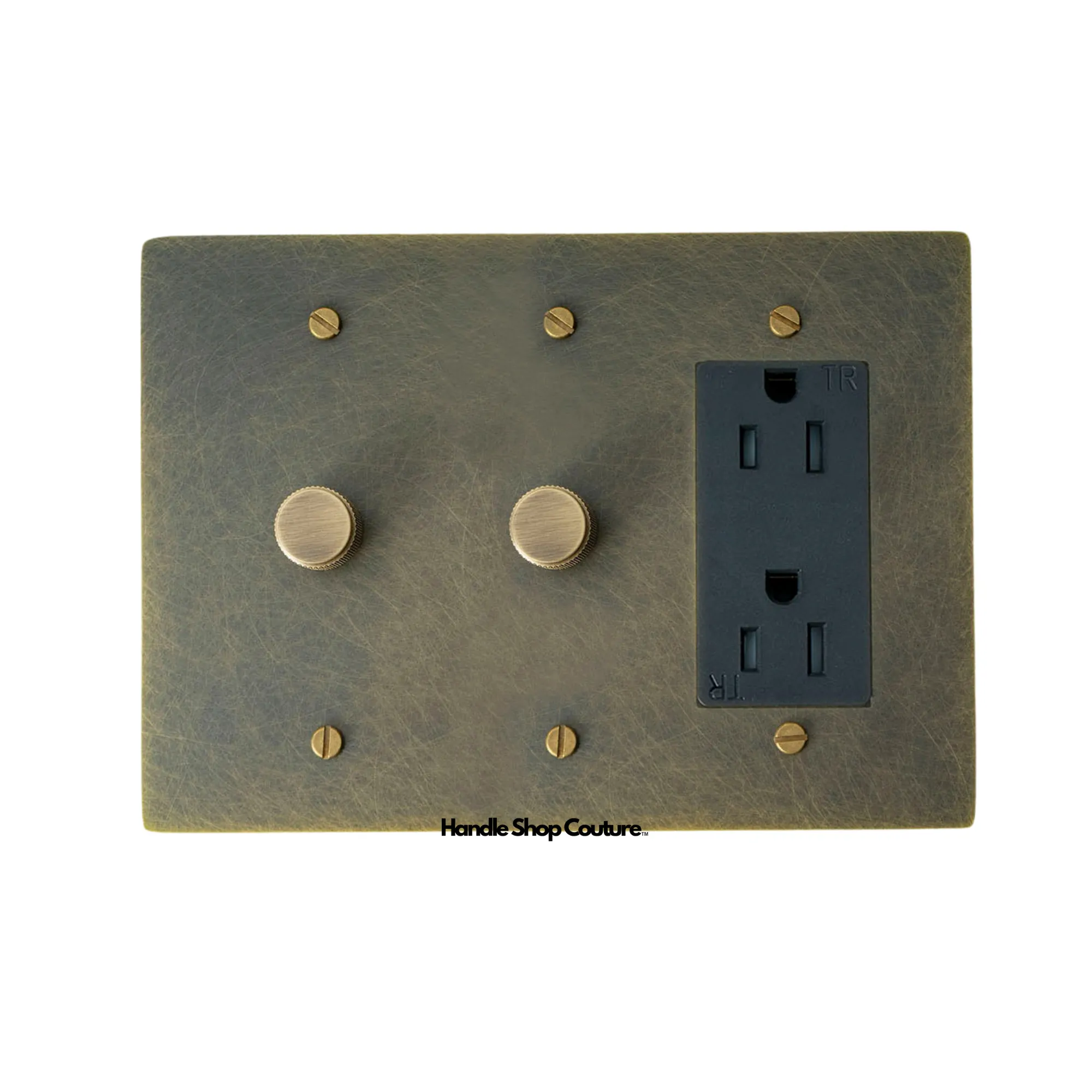 KLAS / Brass Mixed Dimmer Switch (3-Gang)