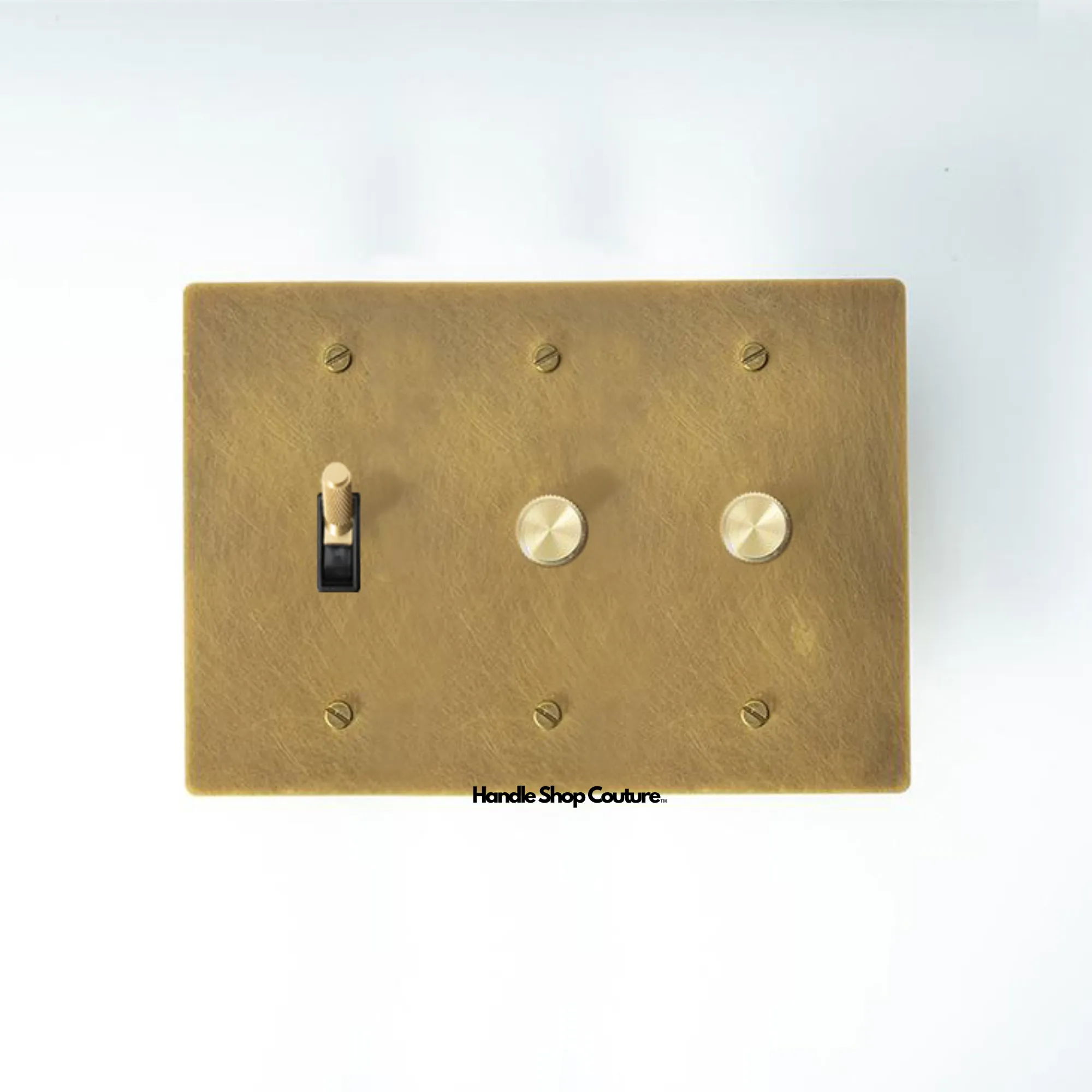 KLAS / Brass Mixed Dimmer Switch (3-Gang)
