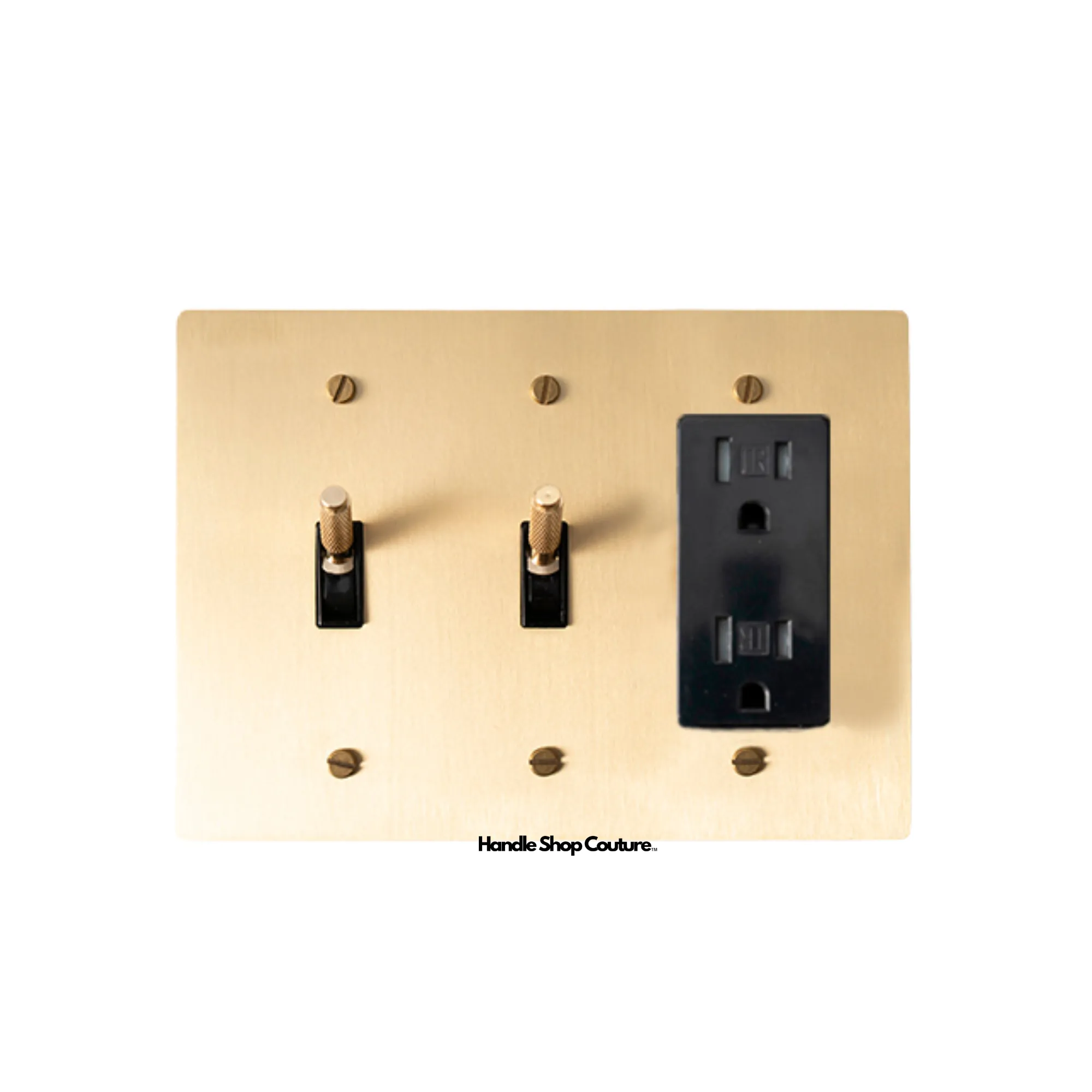 KLAS / Brass Mixed Dimmer Switch (3-Gang)