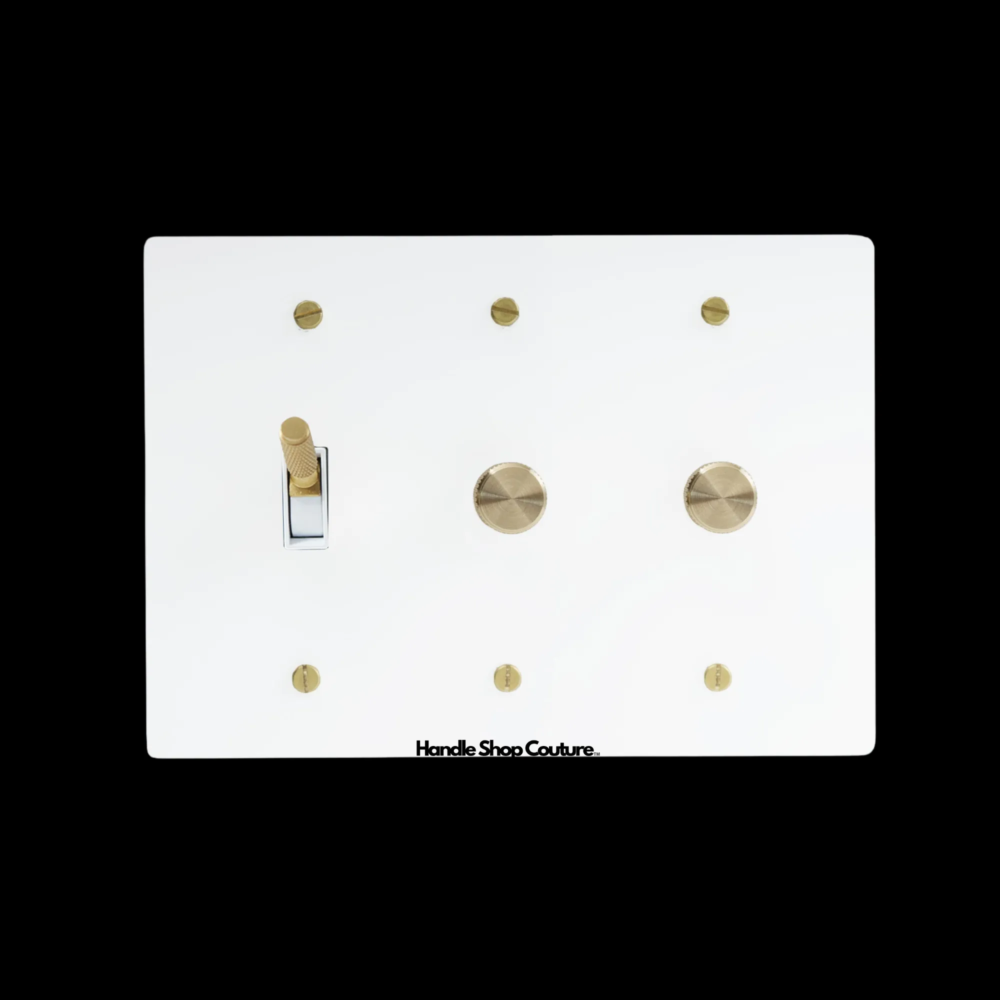KLAS / Brass Mixed Dimmer Switch (3-Gang)